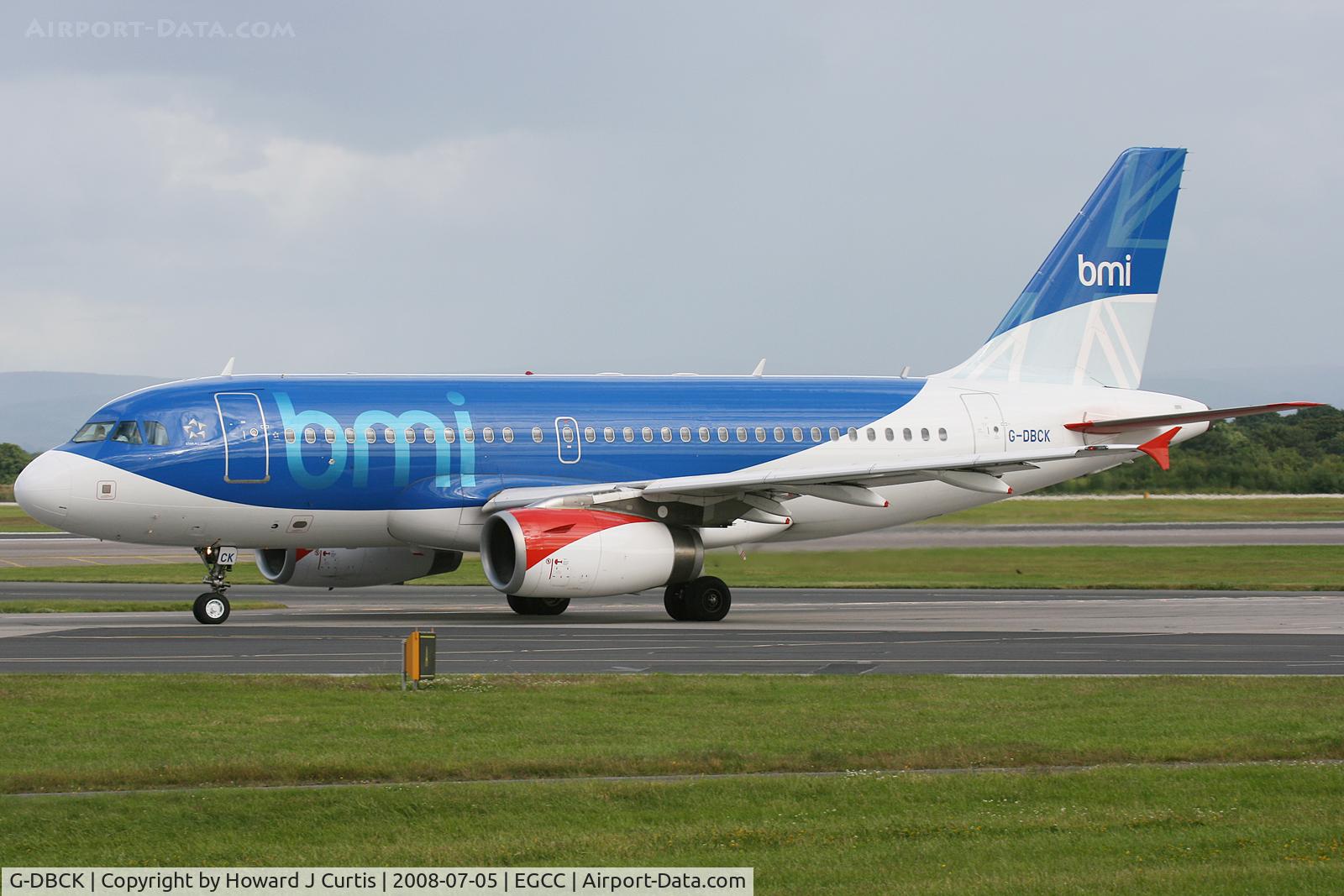 G-DBCK, 2007 Airbus A319-131 C/N 3049, BMI (now passed to British Airways).