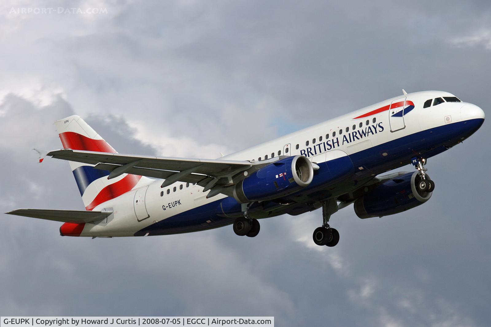 G-EUPK, 2000 Airbus A319-131 C/N 1236, British Airways.