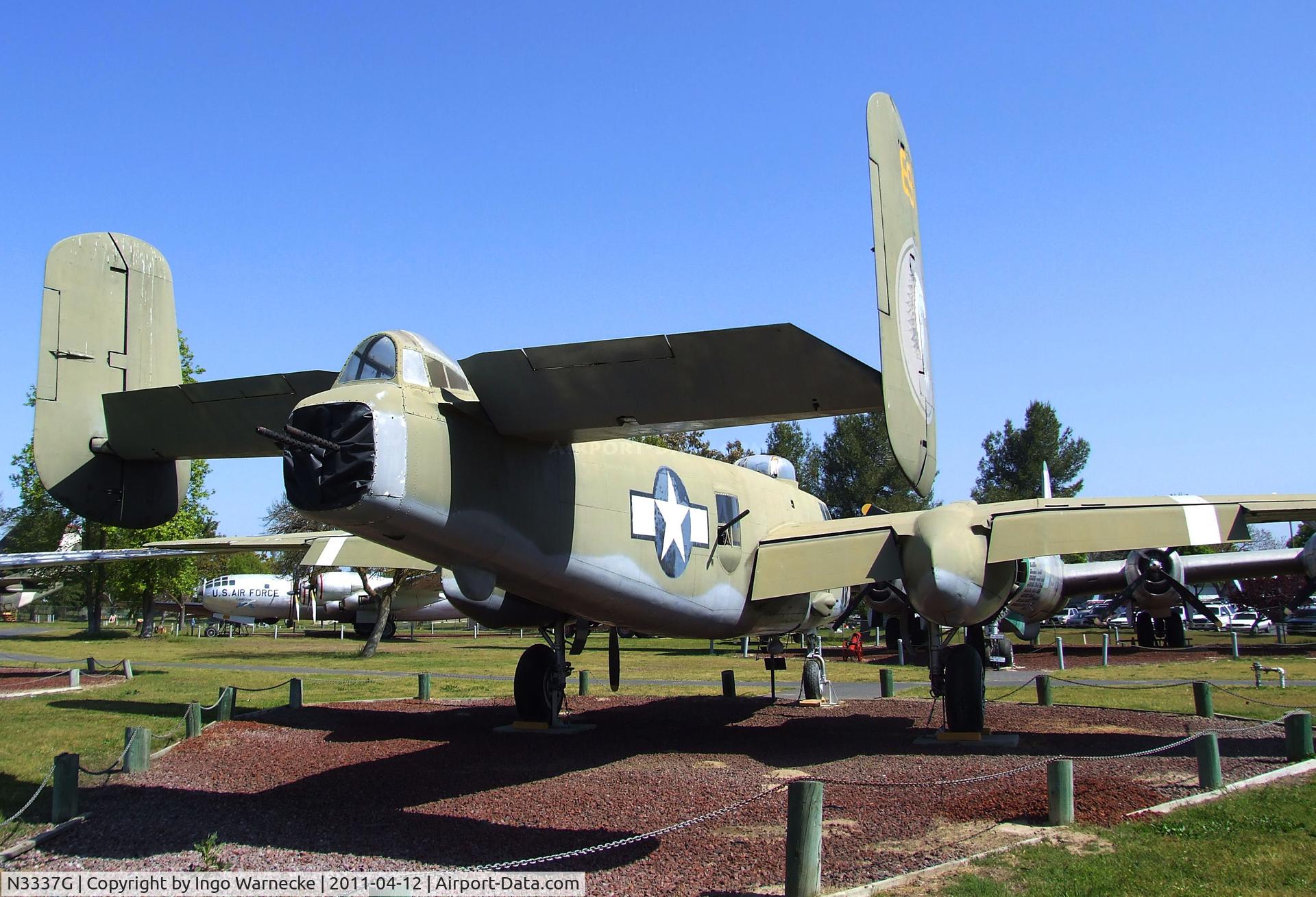 N3337G, 1944 North American B-25J Mitchell C/N 108-47645, North American B-25J Mitchell at the Castle Air Museum, Atwater CA