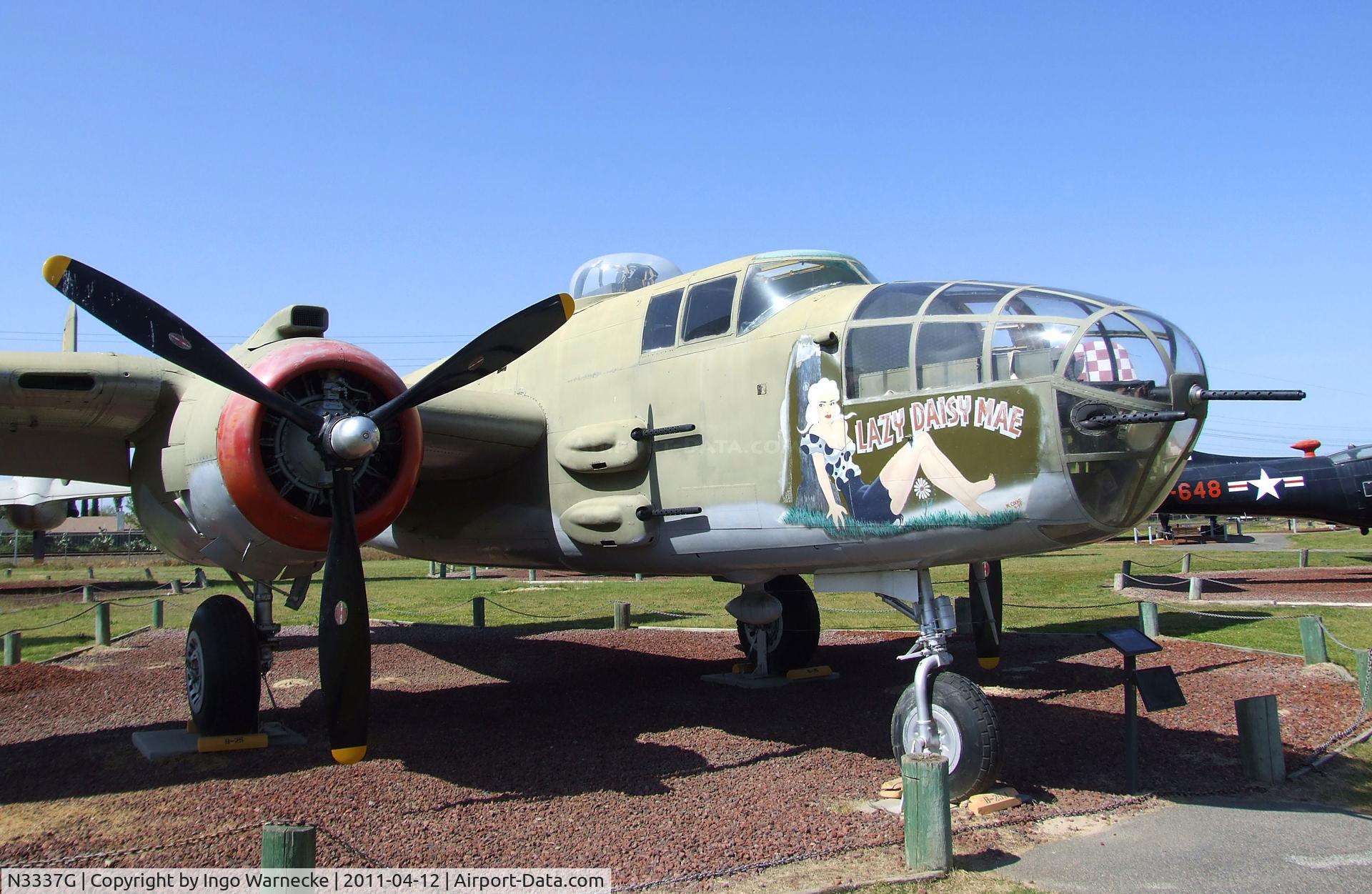 N3337G, 1944 North American B-25J Mitchell C/N 108-47645, North American B-25J Mitchell at the Castle Air Museum, Atwater CA