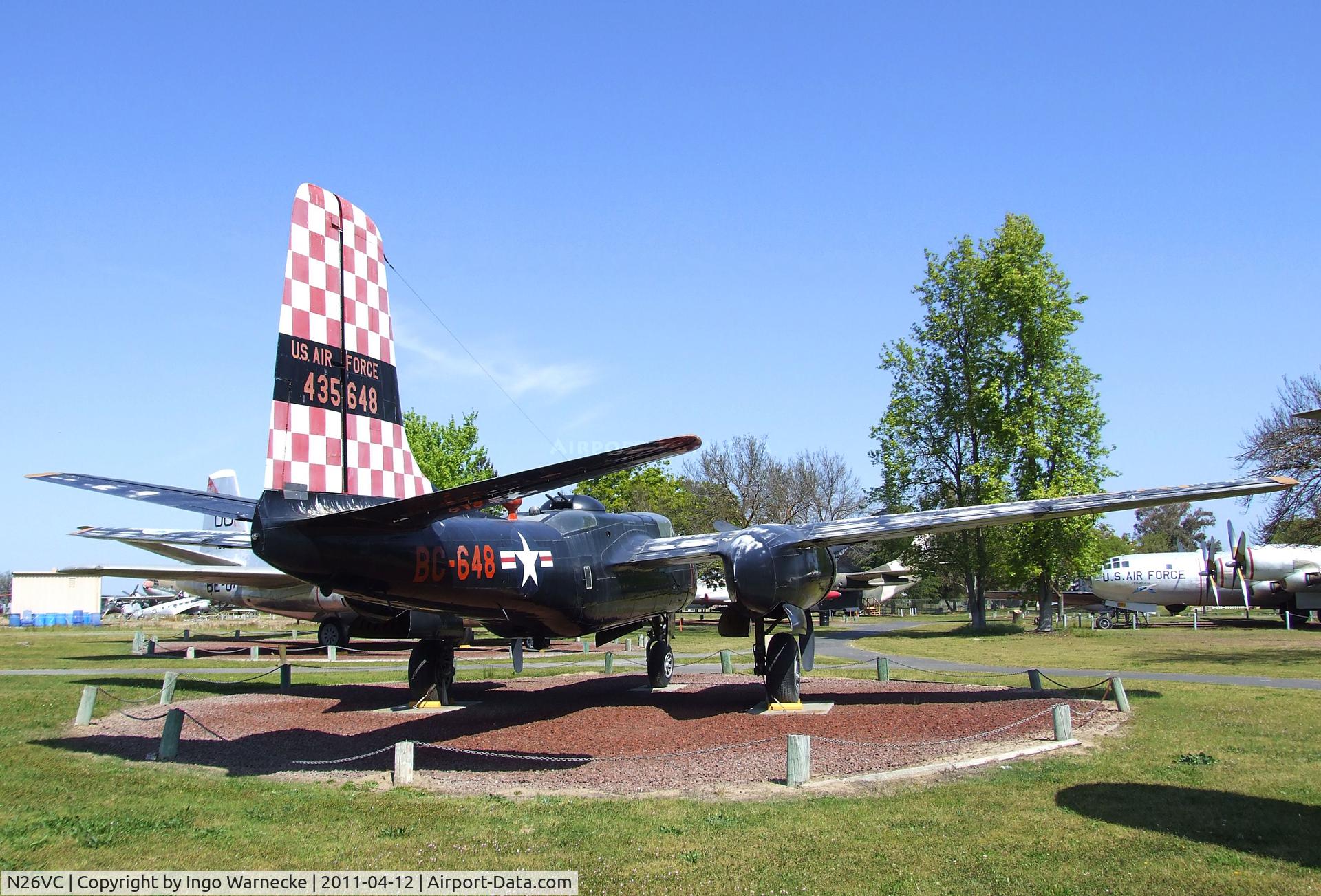 N26VC, 1941 Douglas A-26B Invader C/N 7185, Douglas A-26B Invader at the Castle Air Museum, Atwater CA