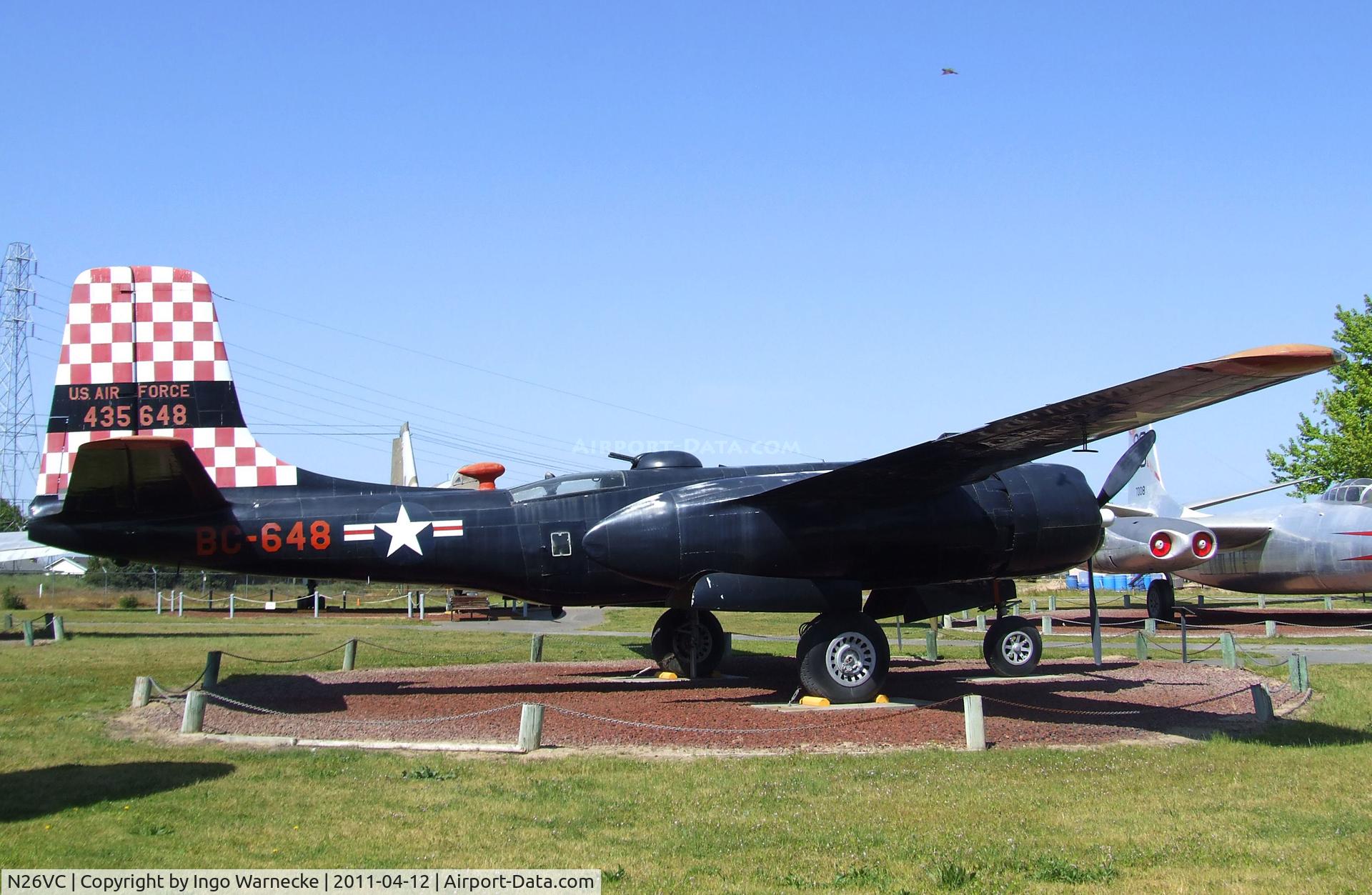 N26VC, 1941 Douglas A-26B Invader C/N 7185, Douglas A-26B Invader at the Castle Air Museum, Atwater CA