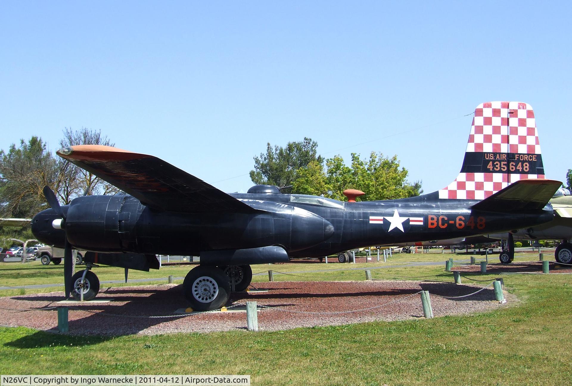 N26VC, 1941 Douglas A-26B Invader C/N 7185, Douglas A-26B Invader at the Castle Air Museum, Atwater CA