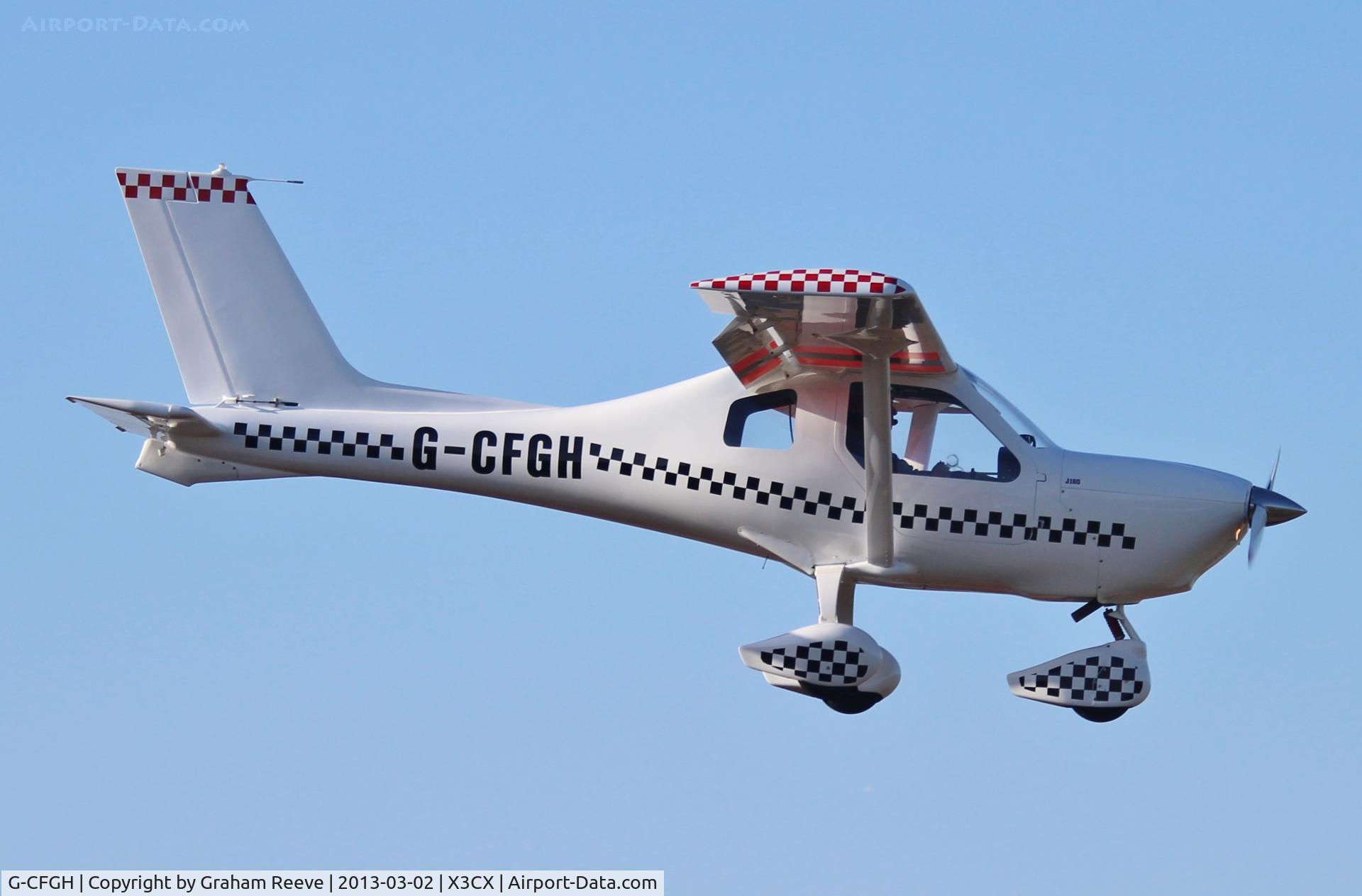 G-CFGH, 2008 Jabiru J160 C/N PFA 346-14693, About to touch down.