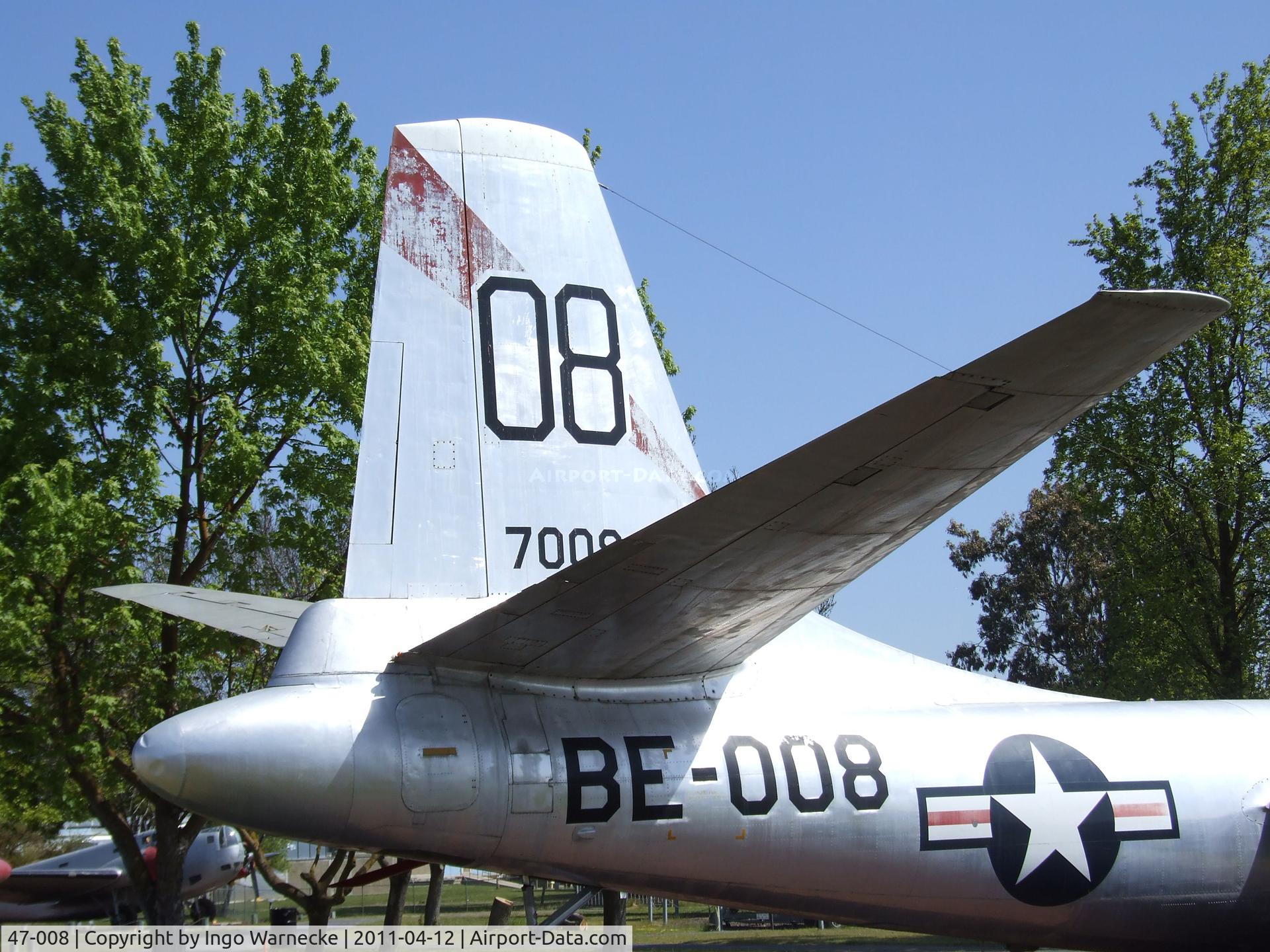 47-008, North American B-45A Tornado C/N 147-43408, North American B-45A Tornado at the Castle Air Museum, Atwater CA