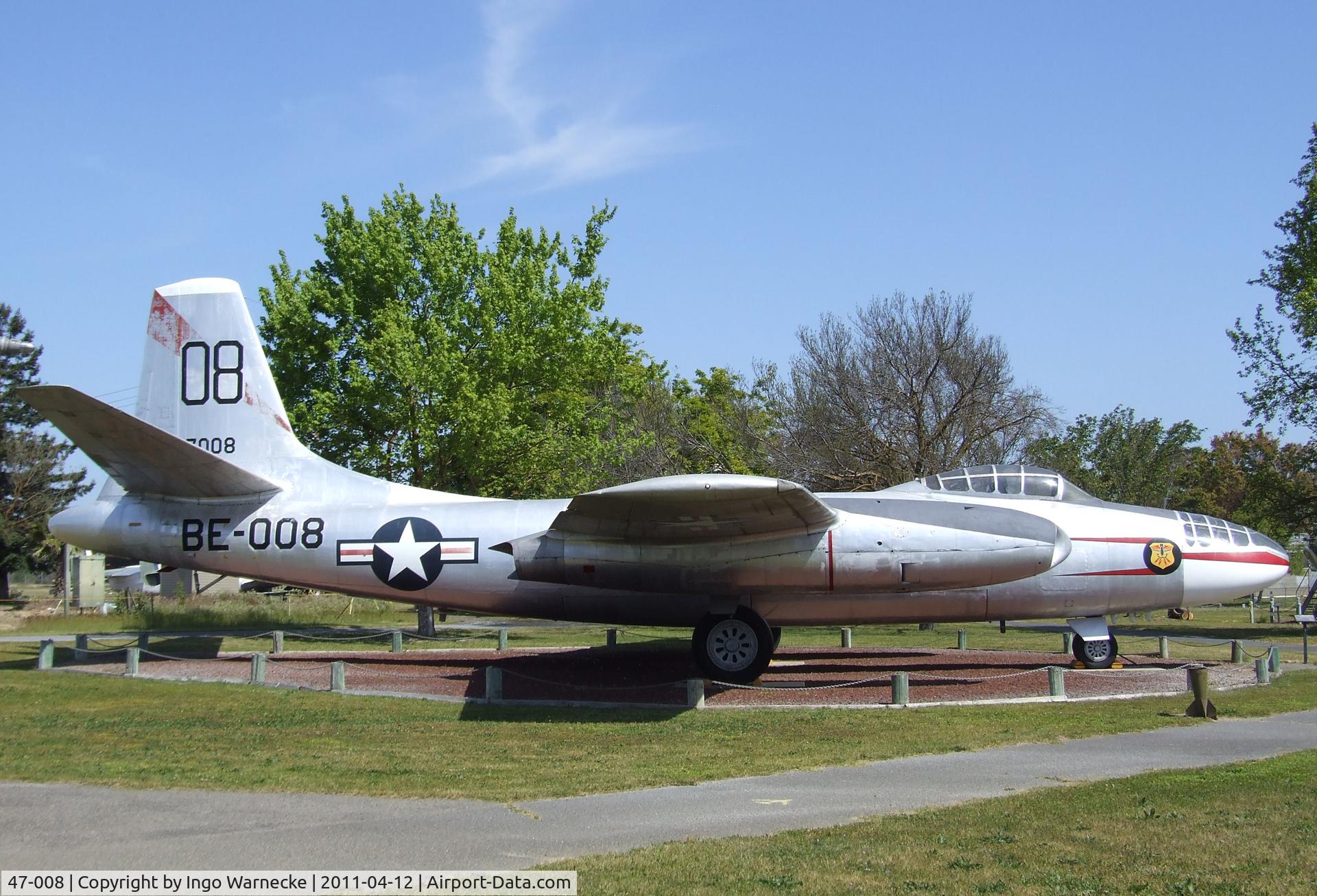 47-008, North American B-45A Tornado C/N 147-43408, North American B-45A Tornado at the Castle Air Museum, Atwater CA