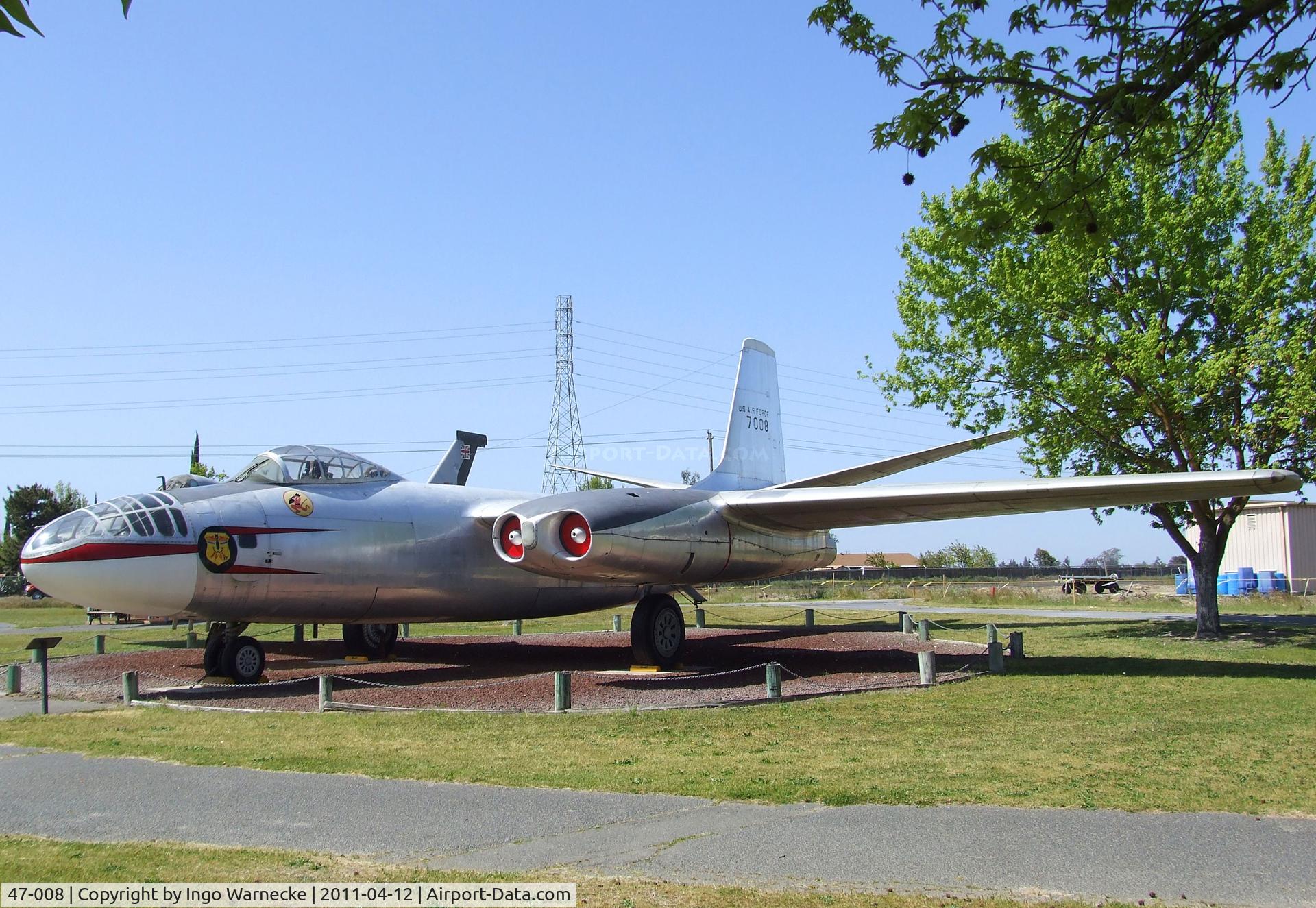 47-008, North American B-45A Tornado C/N 147-43408, North American B-45A Tornado at the Castle Air Museum, Atwater CA