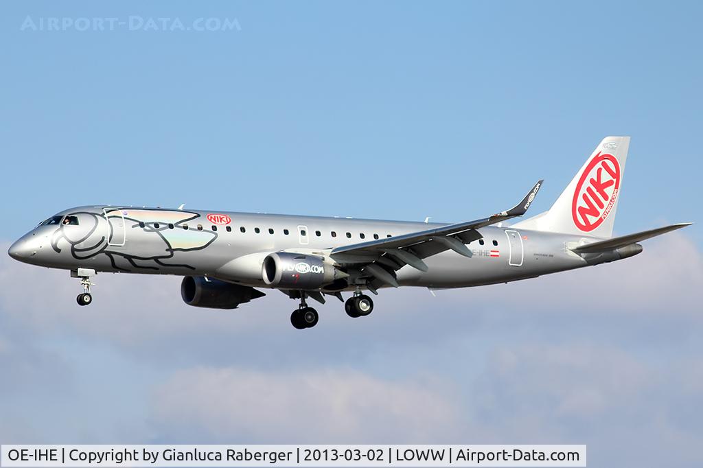 OE-IHE, 2010 Embraer 190LR (ERJ-190-100LR) C/N 19000387, OE-IHE @ LOWW