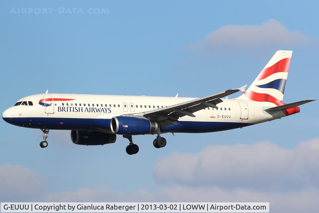G-EUUU, 2008 Airbus A320-232 C/N 3351, G-EUUU @ LOWW