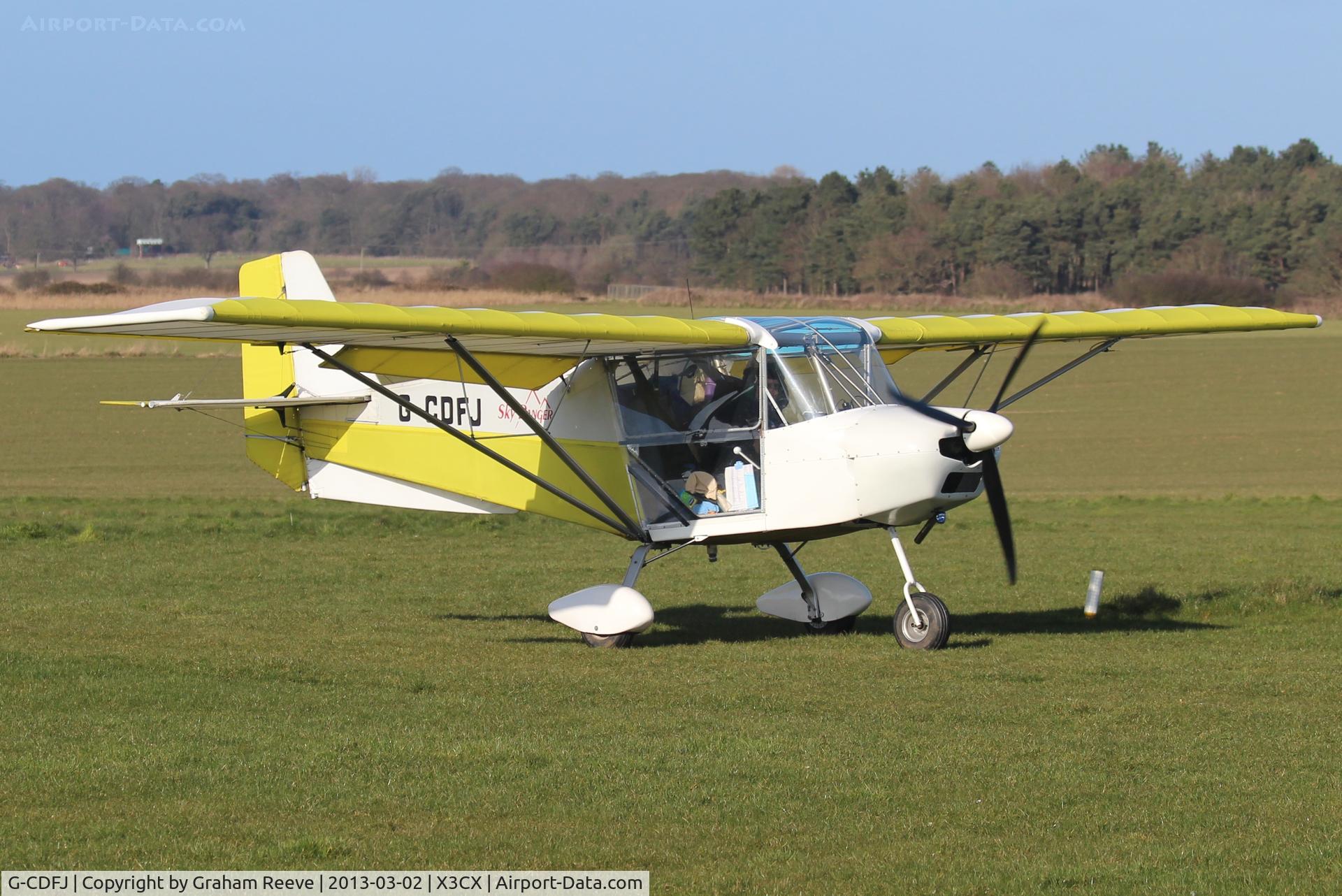 G-CDFJ, 2005 Best Off Skyranger 912(2) C/N BMAA/HB/424, Just landed.