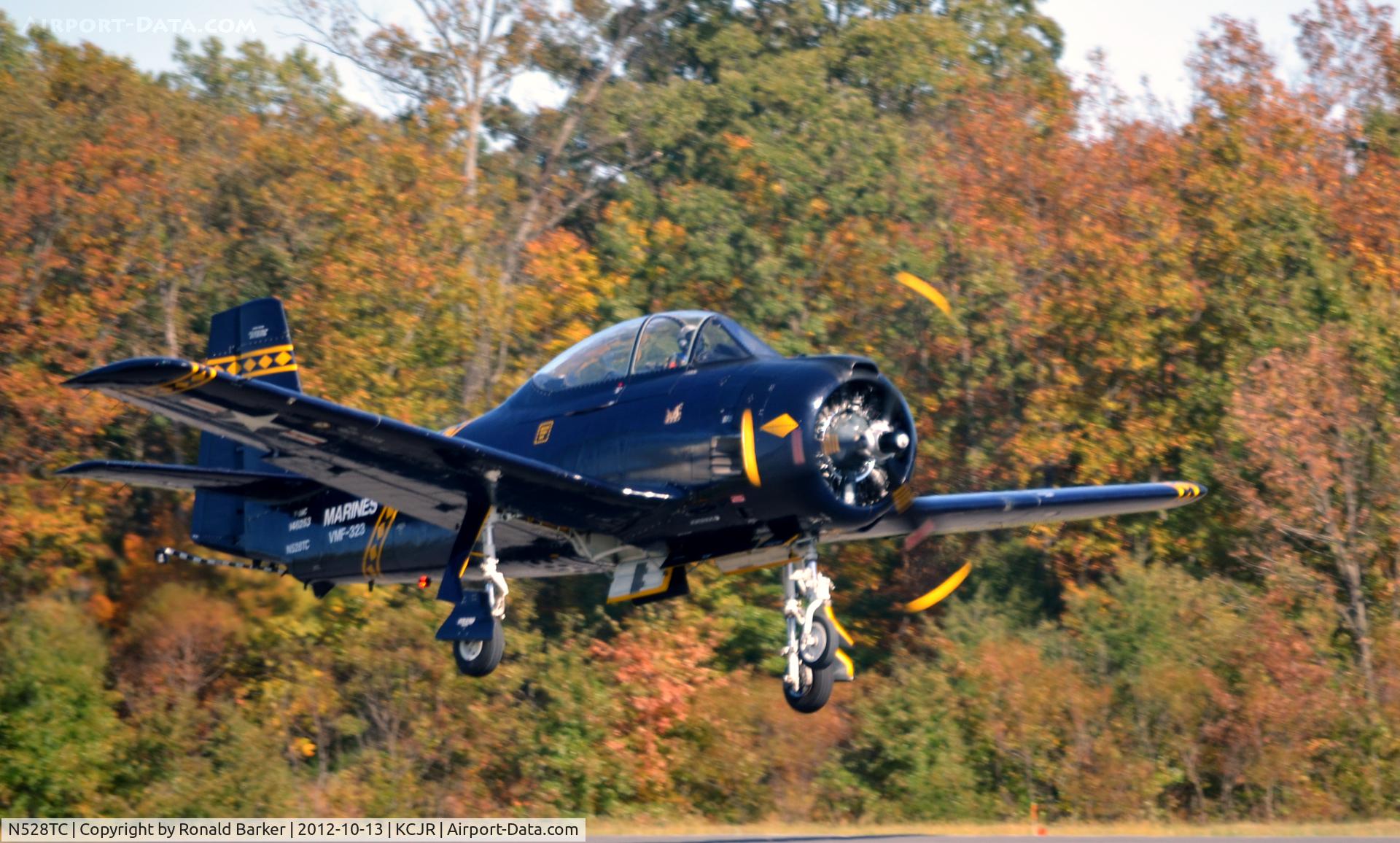 N528TC, 1957 North American T-28C Trojan C/N 252-16, Takeoff - Culpeper Air Fest 2012