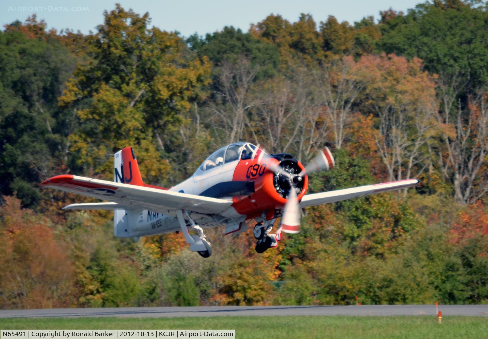 N65491, North American T-28B Trojan C/N 200-316 (138245), Liftoff - Culpeper Air Fest 2012
