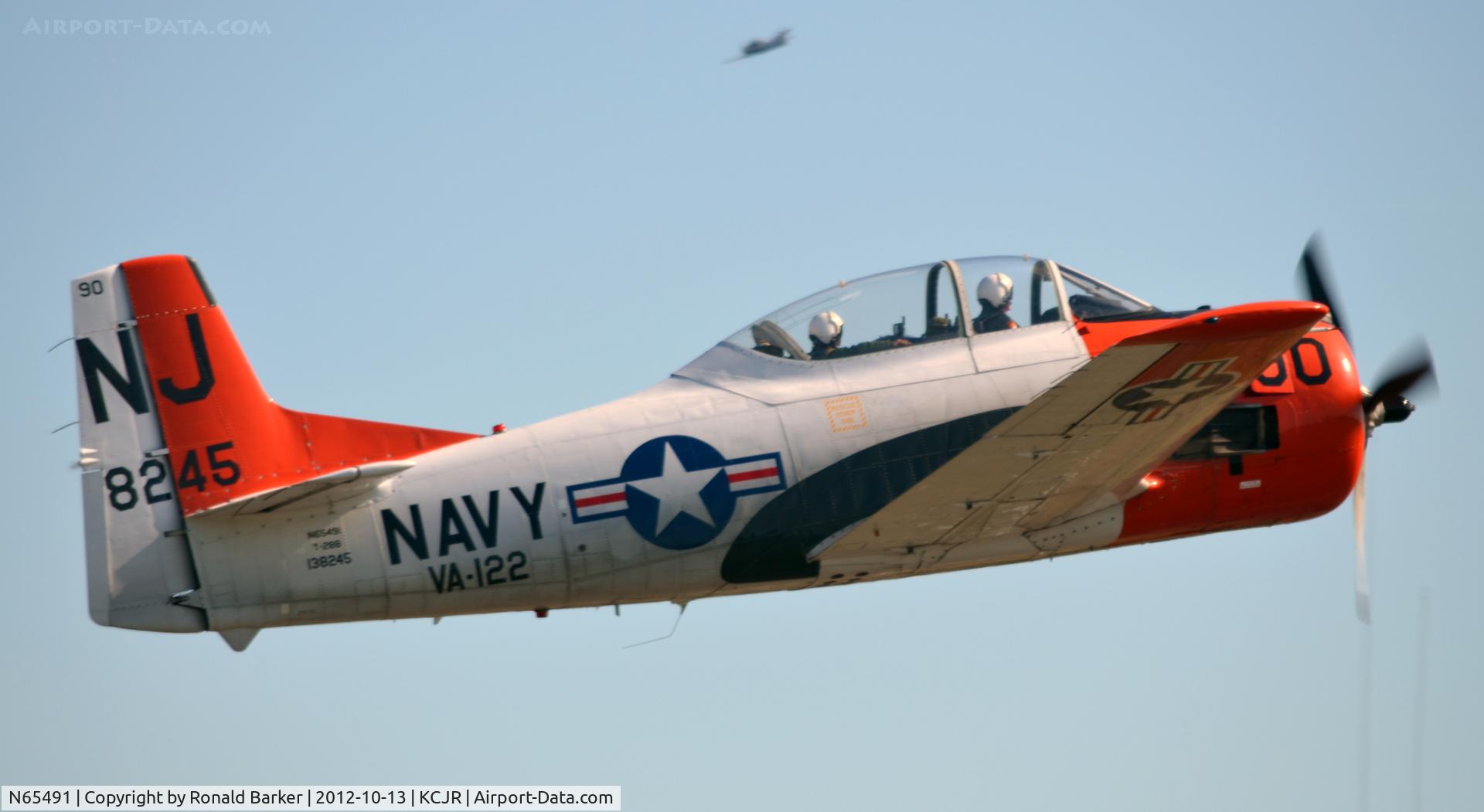N65491, North American T-28B Trojan C/N 200-316 (138245), Airborne - Culpeper Air Fest 2012