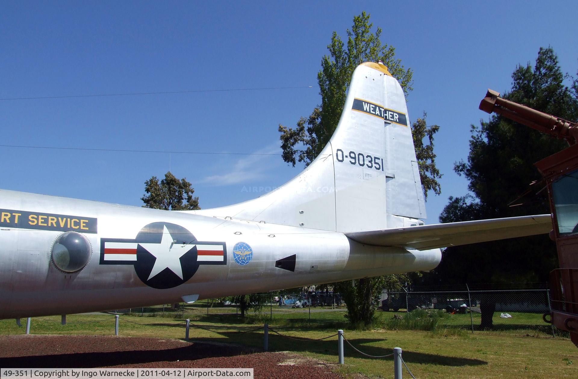 49-351, 1949 Boeing B-50D-120-BO Superfortress C/N 16127, Boeing WB-50D Superfortress at the Castle Air Museum, Atwater CA