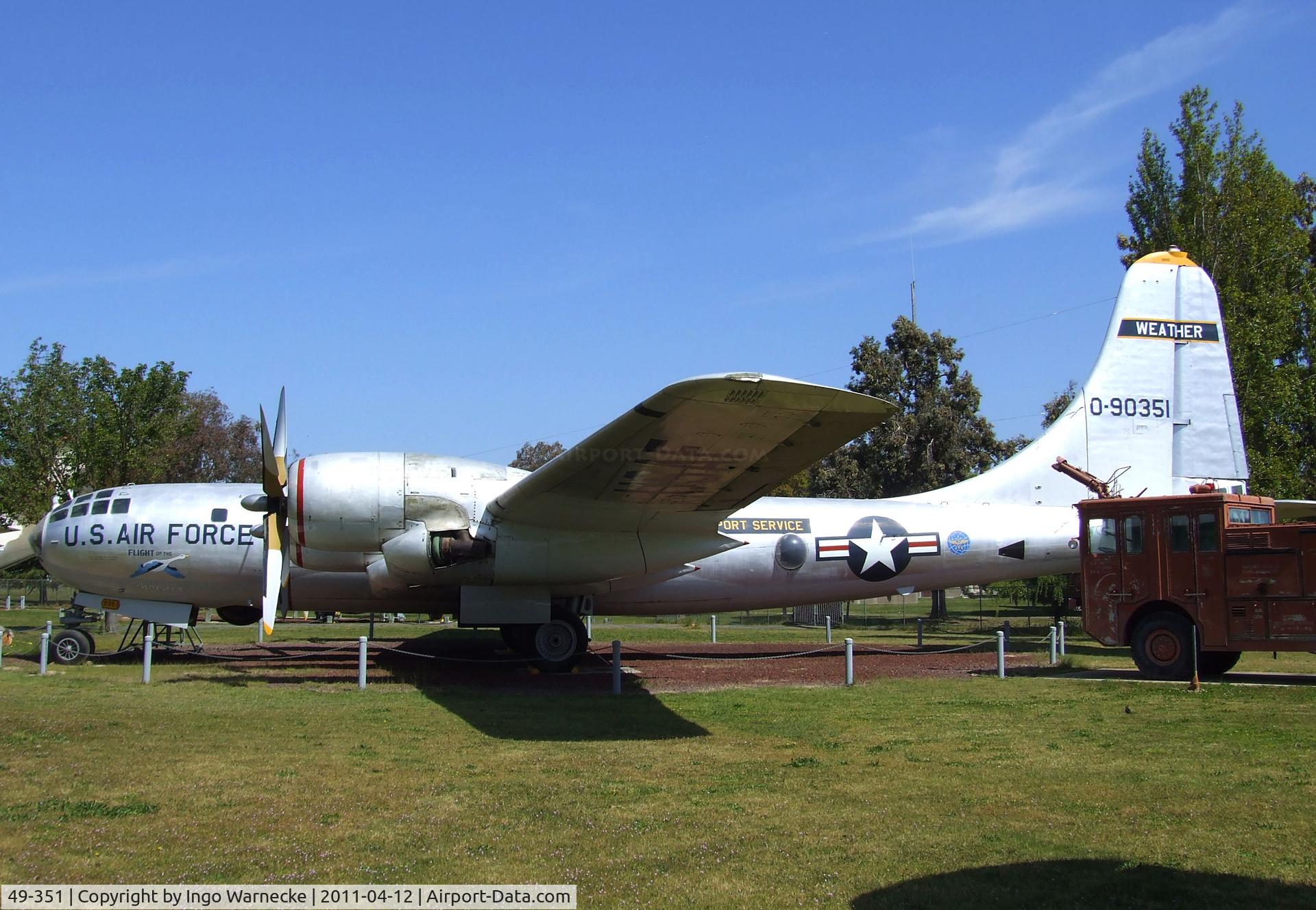 49-351, 1949 Boeing B-50D-120-BO Superfortress C/N 16127, Boeing WB-50D Superfortress at the Castle Air Museum, Atwater CA