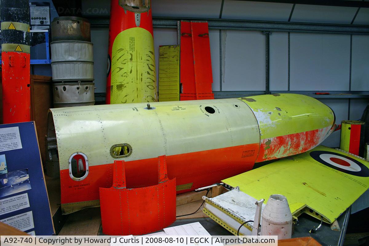 A92-740, GAF Jindivik Mk.103BL C/N 114, On display at Caernarfon Air World.
