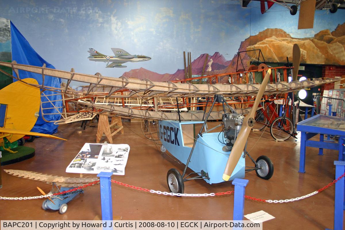 BAPC201, 1935 Mignet HM.14 Pou-du-Ciel C/N BAPC.201, On display at Caernarfon Air World.