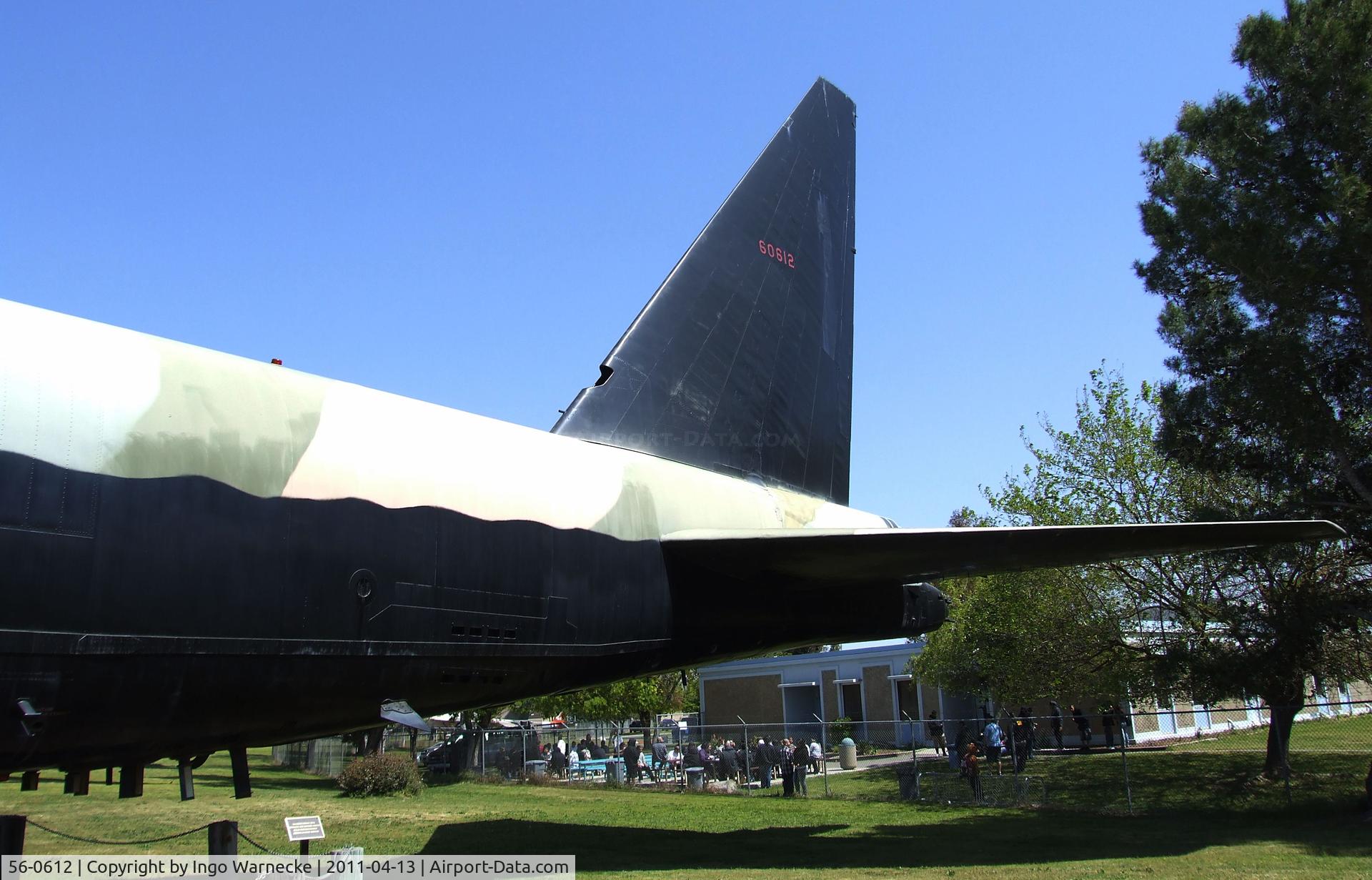 56-0612, 1957 Boeing B-52D-80-BO Stratofortress C/N 17295, Boeing B-52D Stratofortress at the Castle Air Museum, Atwater CA