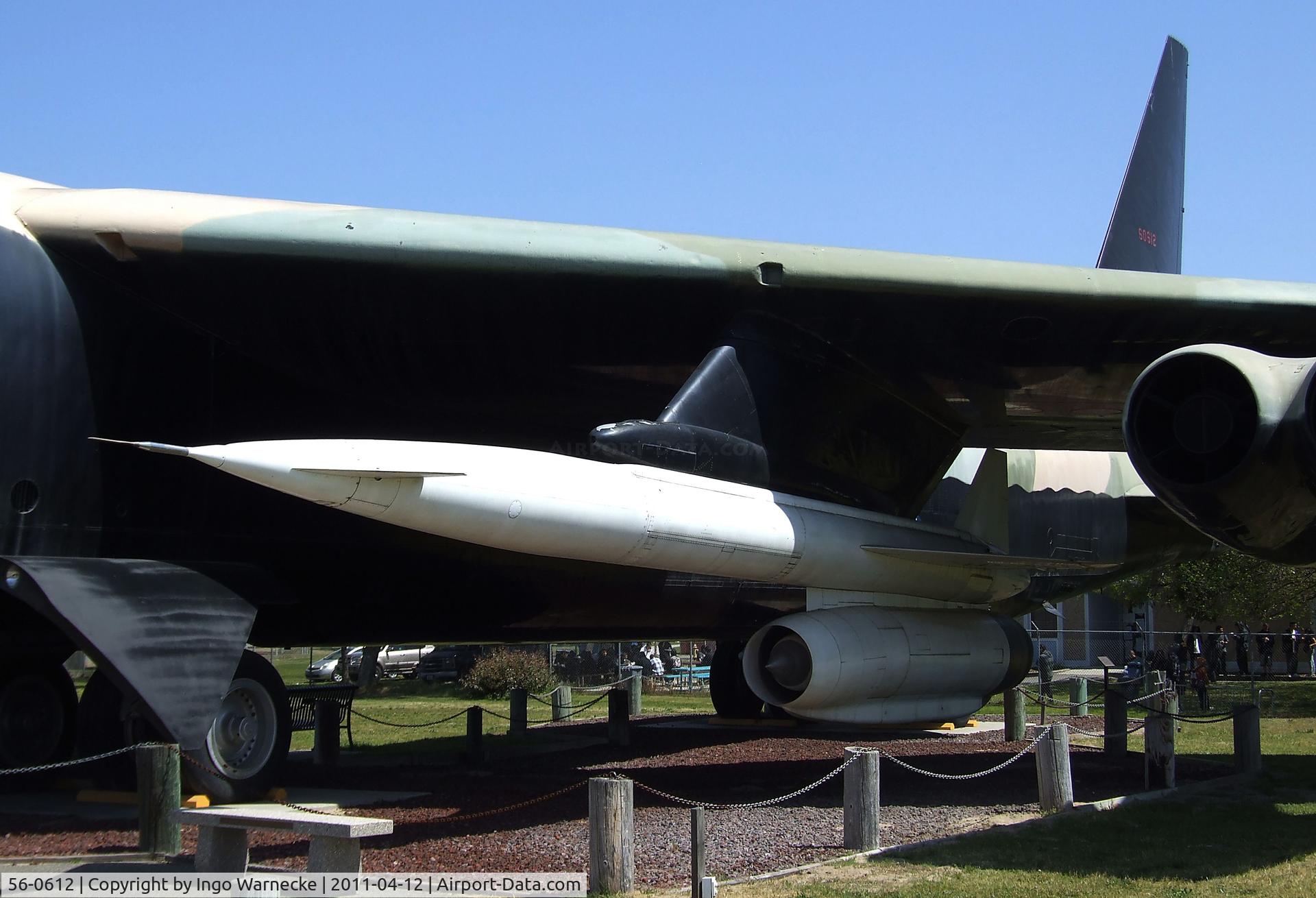 56-0612, 1957 Boeing B-52D-80-BO Stratofortress C/N 17295, Boeing B-52D Stratofortress at the Castle Air Museum, Atwater CA