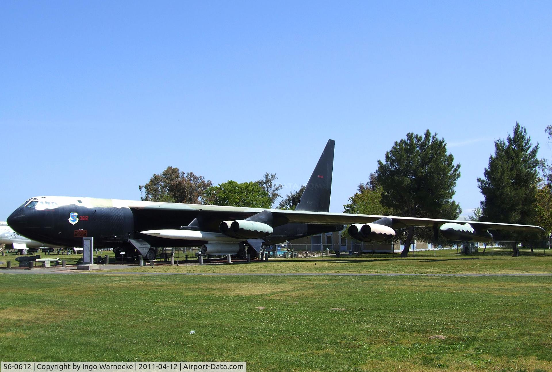 56-0612, 1957 Boeing B-52D-80-BO Stratofortress C/N 17295, Boeing B-52D Stratofortress at the Castle Air Museum, Atwater CA