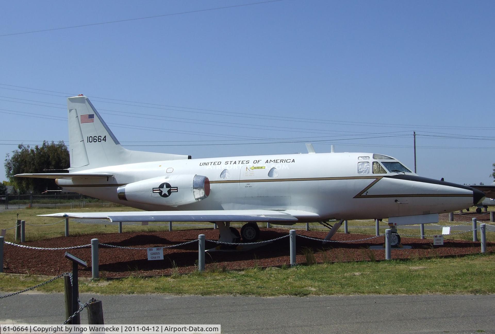 61-0664, 1961 North American CT-39A Sabreliner C/N 265-67, North American CT-39A Sabreliner at the Castle Air Museum, Atwater CA