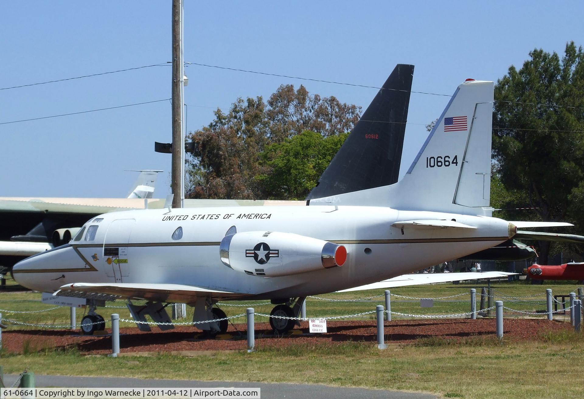 61-0664, 1961 North American CT-39A Sabreliner C/N 265-67, North American CT-39A Sabreliner at the Castle Air Museum, Atwater CA