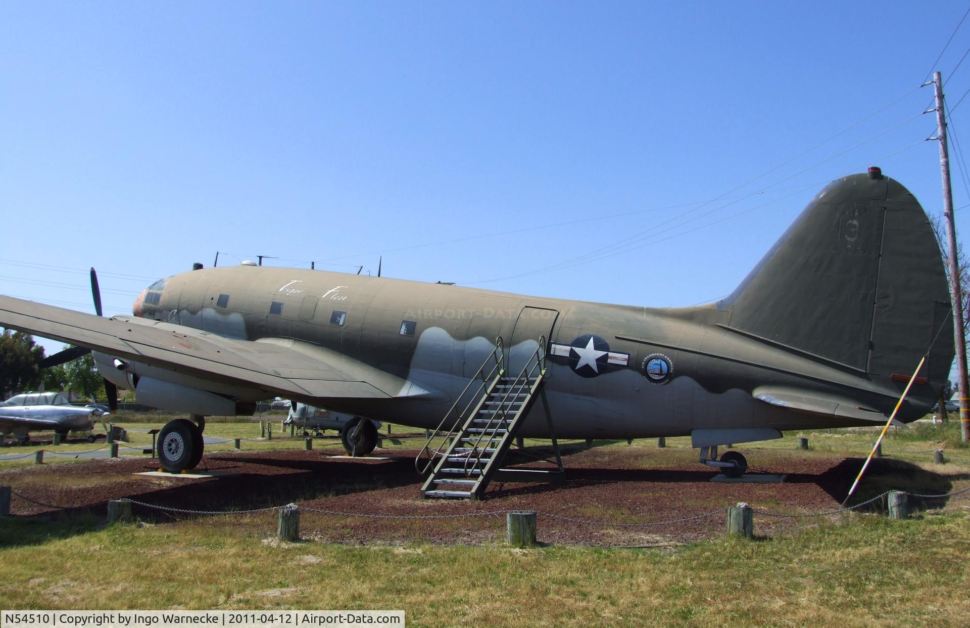 N54510, 1944 Curtiss C-46D-10-CU Commando C/N 32971, Curtiss C-46D Commando at the Castle Air Museum, Atwater CA