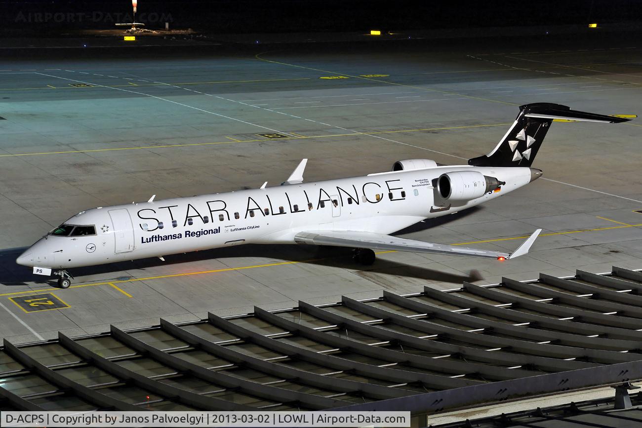 D-ACPS, 2003 Canadair CRJ-700 (CL-600-2C10) Regional Jet C/N 10100, Star Alliance (Lufthansa CityLine) Bombardier CL600-2C10 Regional Jet CRJ-701ER on apron in LOWL/LNZ
