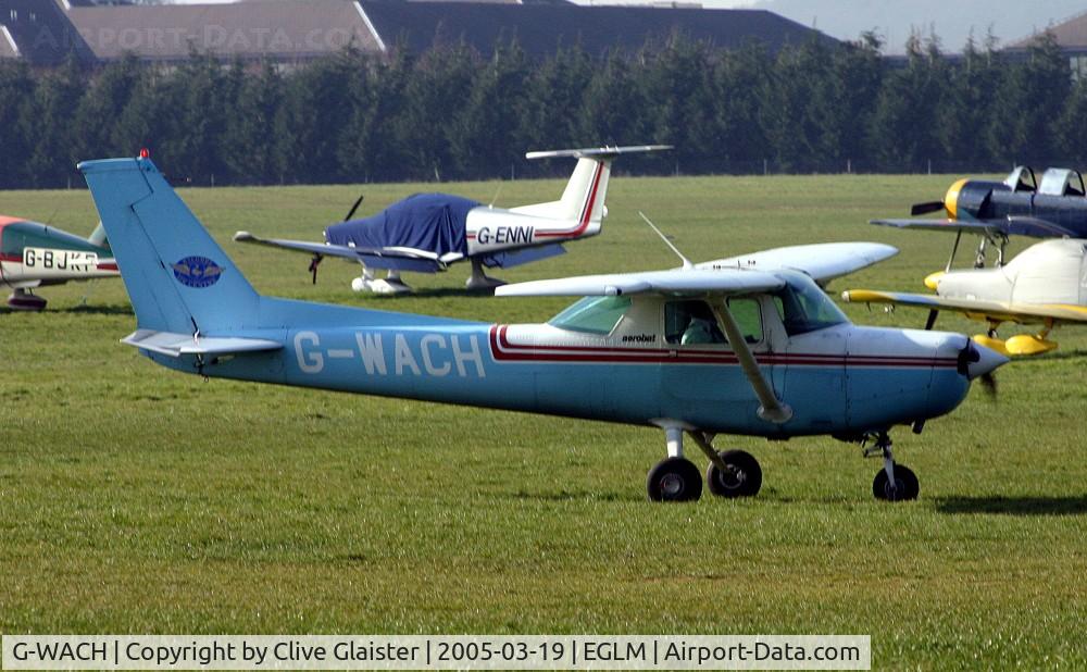 G-WACH, 1986 Reims Cessna FA152 C/N 0425, Originally owned to, Hartmann Ltd in June 1987 and currently with, Wycombe Air Centre Ltd since October 1995