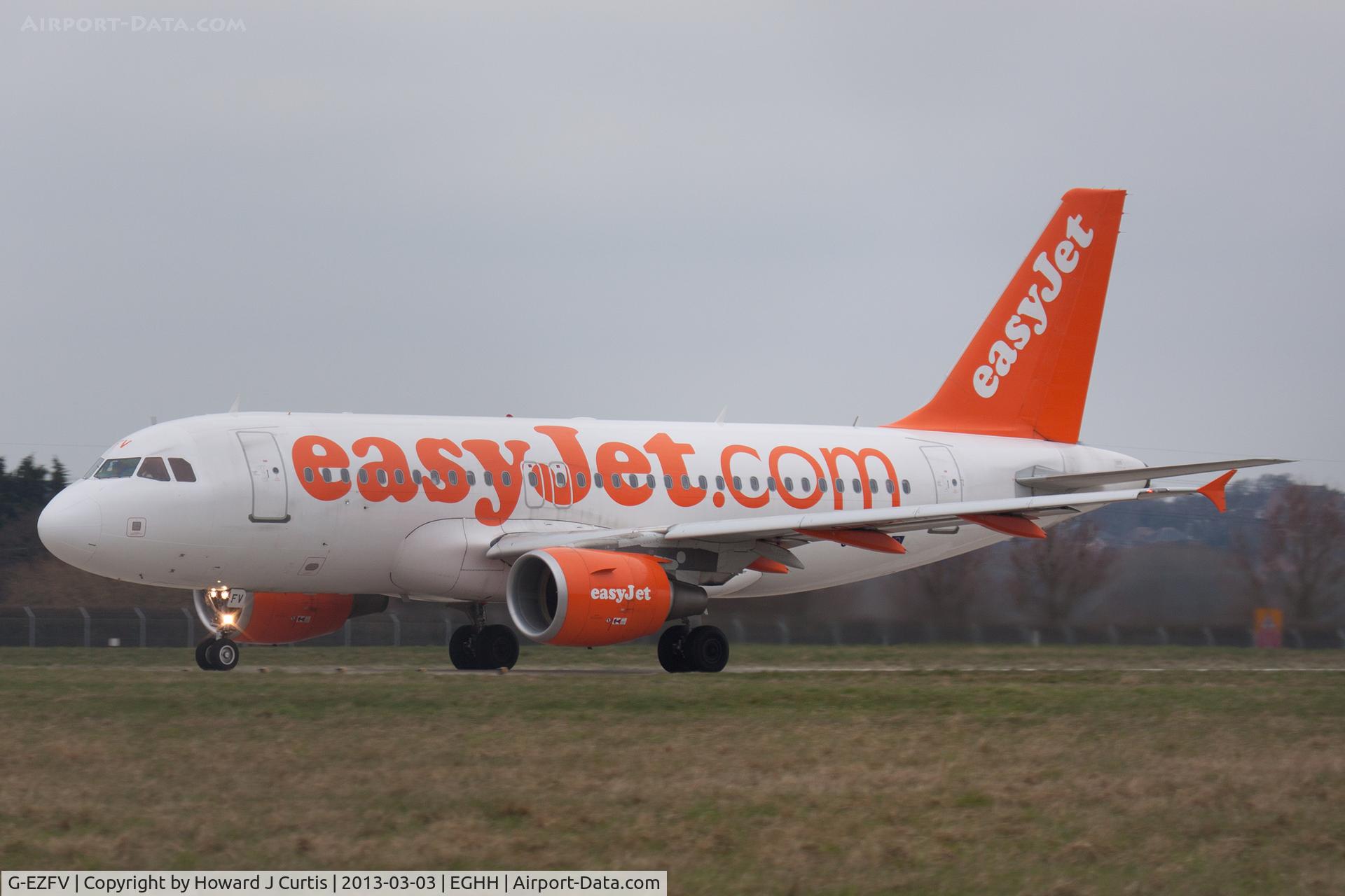 G-EZFV, 2010 Airbus A319-111 C/N 4327, easyJet, operating EZY6395 to Geneva.