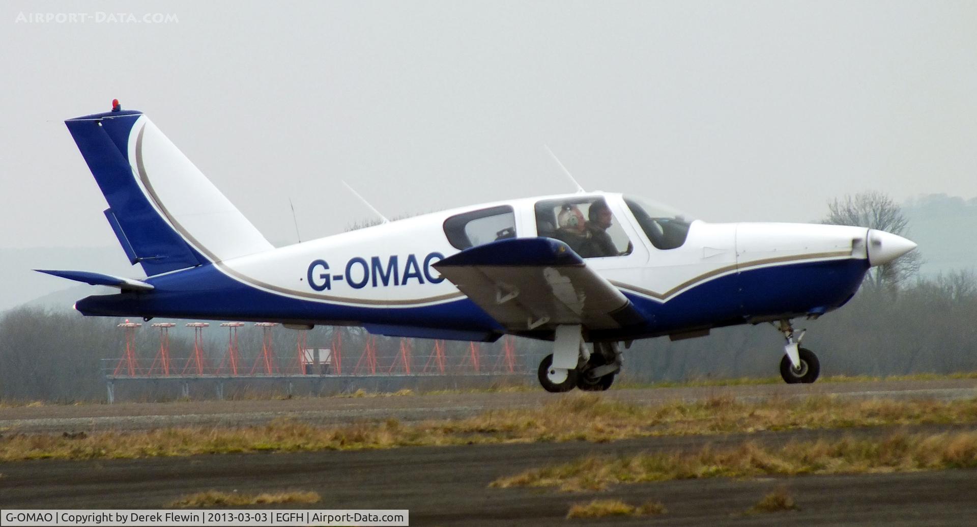G-OMAO, 1983 Socata TB-20 Trinidad C/N 378, Seen at EGFH, from hailsham, ex N37EL and G-GDGR.