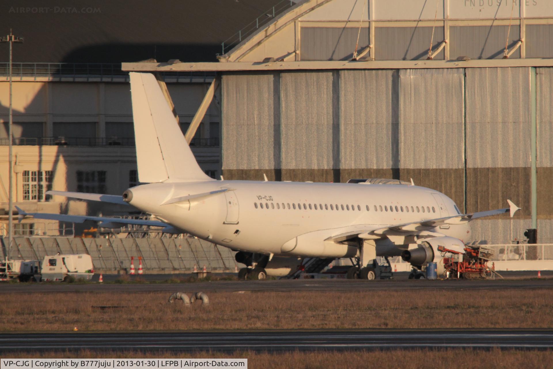 VP-CJG, 2010 Airbus ACJ319 (A319-115/CJ) C/N 4353, on transit at Le Bourget