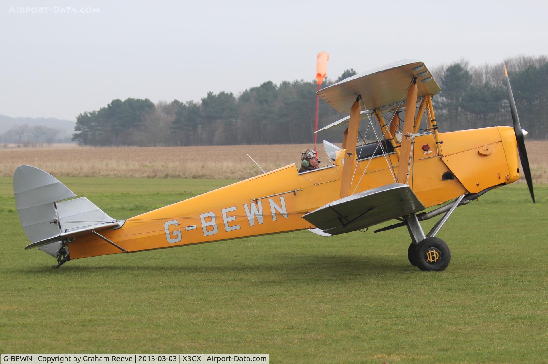 G-BEWN, 1941 De Havilland Australia DH-82A Tiger Moth C/N DHA952, Just landed.