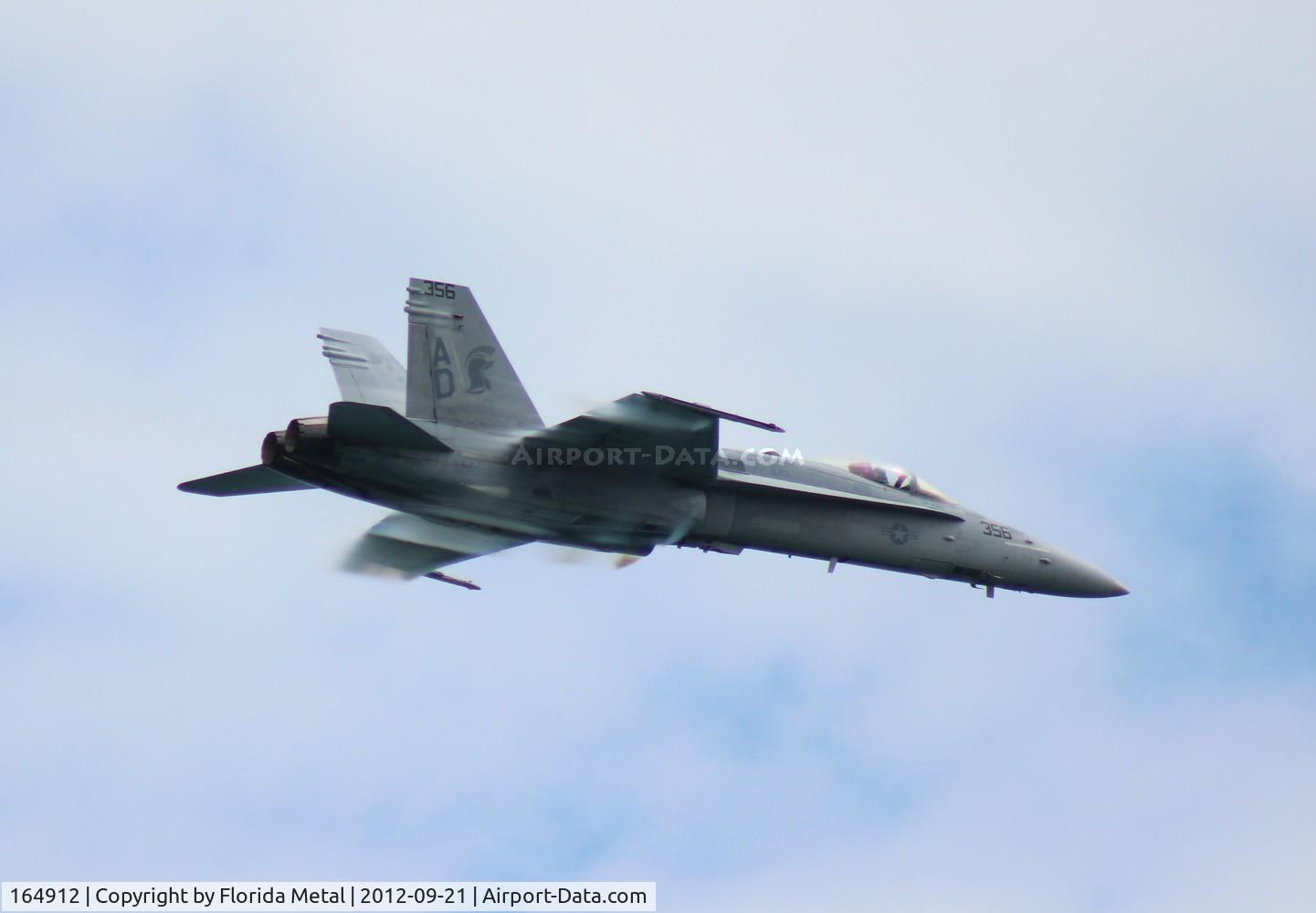 164912, McDonnell Douglas F/A-18C Hornet C/N 1244/C371, F/A-18C over Cocoa Beach