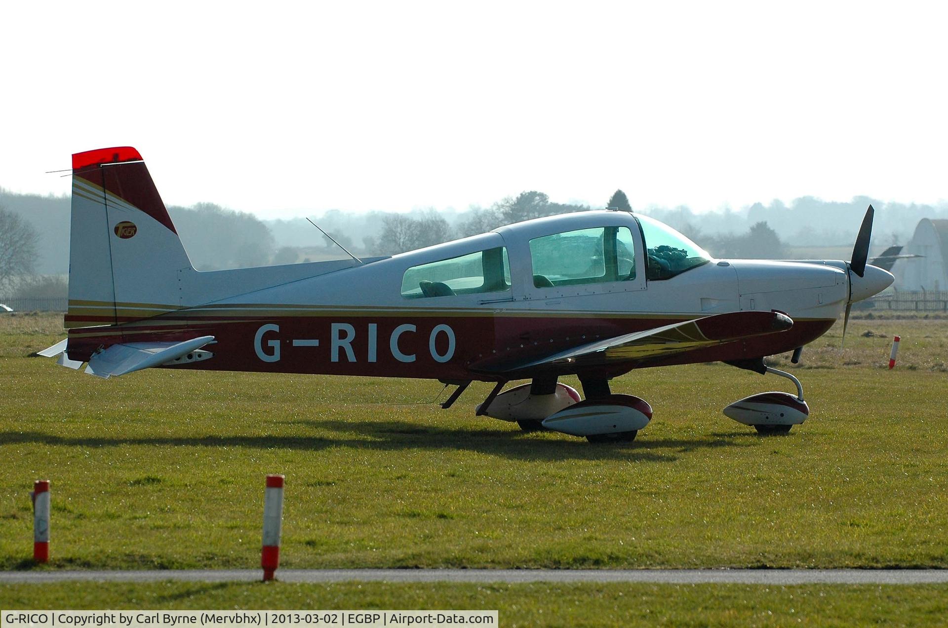 G-RICO, 1993 American General AG-5B Tiger C/N 10162, Taken with the sun behind.