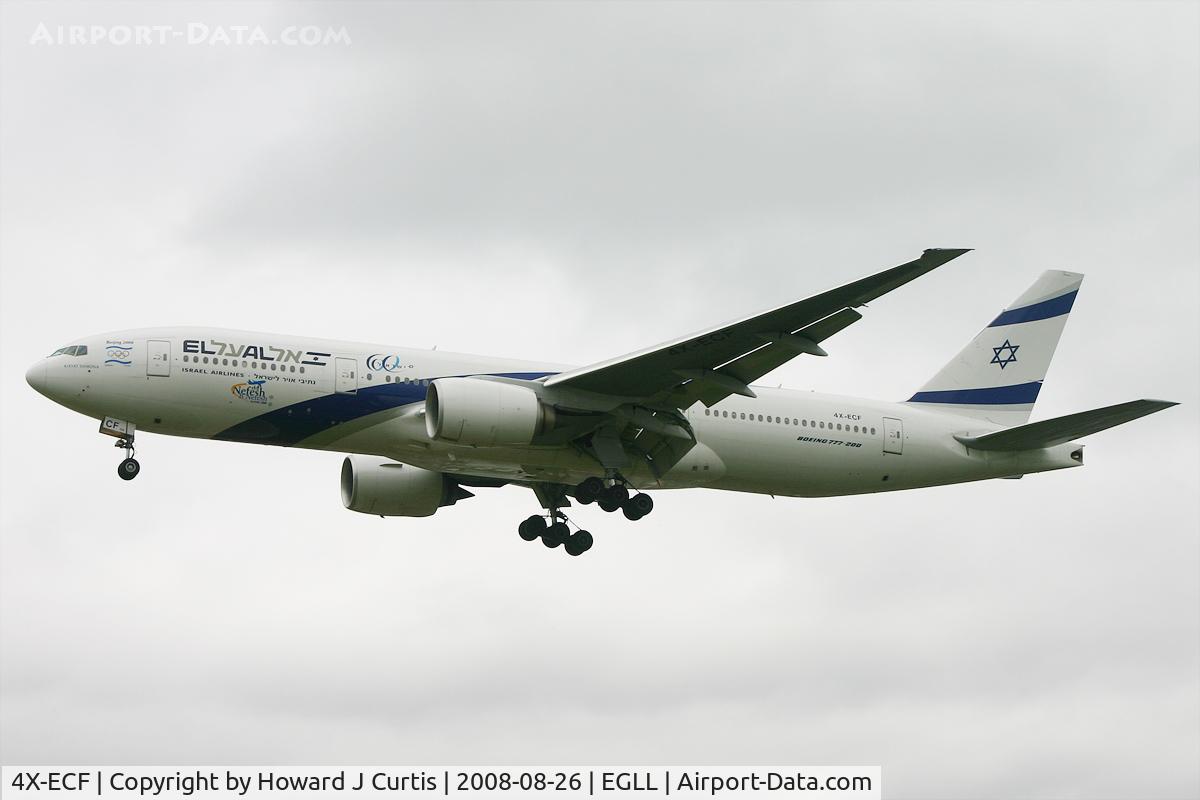 4X-ECF, 2007 Boeing 777-258/ER C/N 36084, El Al.