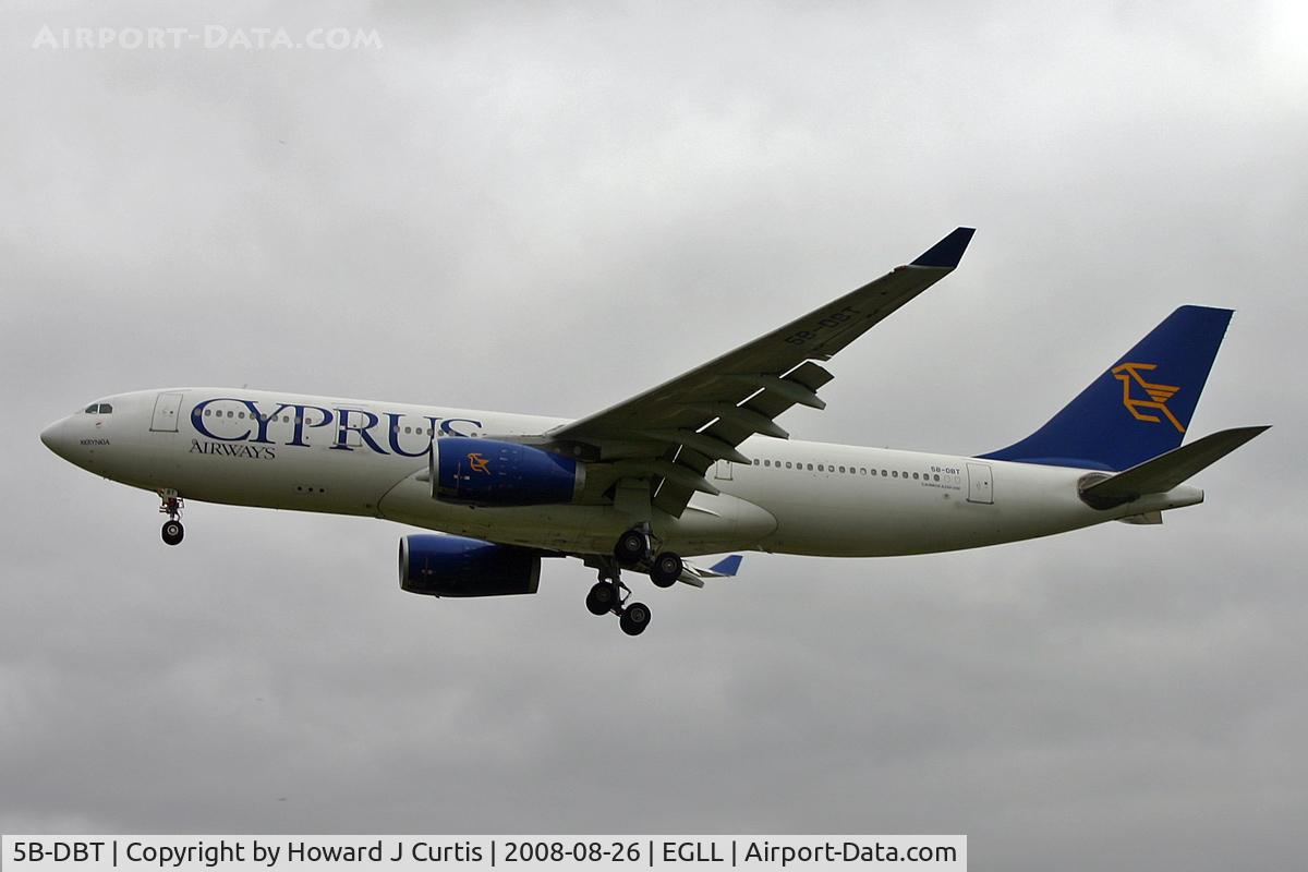 5B-DBT, 2003 Airbus A330-243 C/N 526, Cyprus Airways.