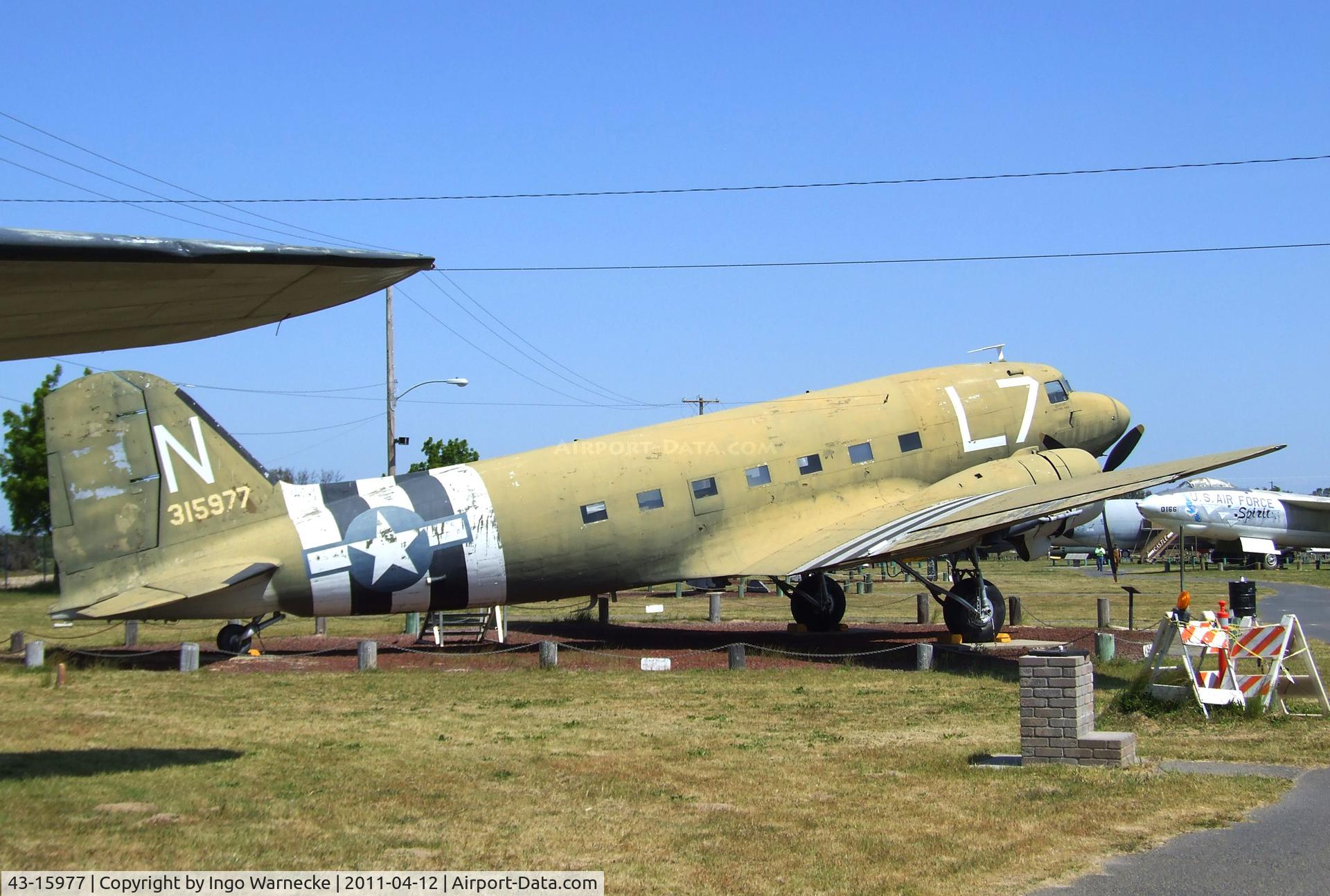 43-15977, Douglas C-47A Skytrain C/N 20443, Douglas C-47A Skytrain at the Castle Air Museum, Atwater CA