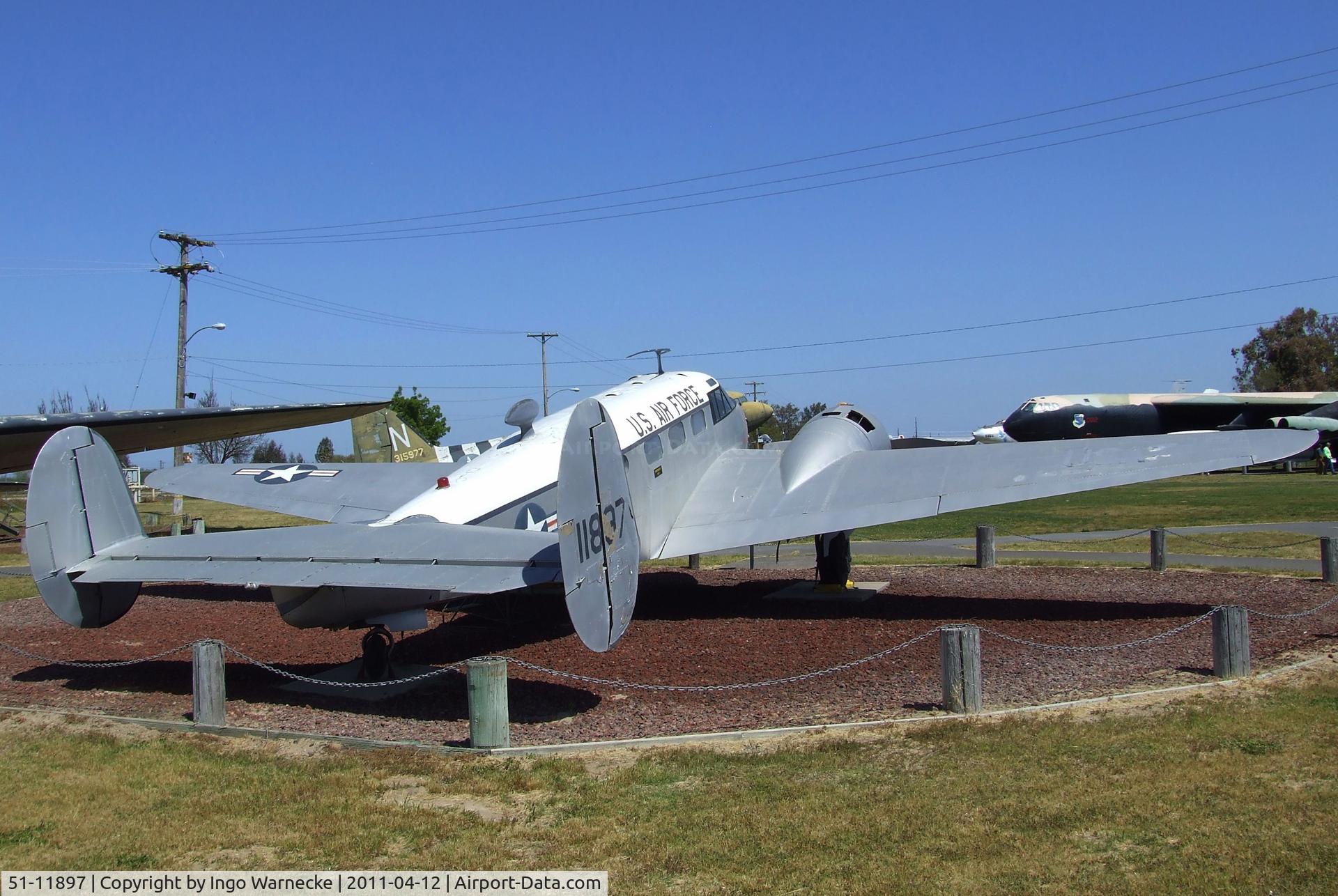 51-11897, 1951 Beech C-45G Expeditor C/N AF-454, Beechcraft C-45G Expeditor at the Castle Air Museum, Atwater CA