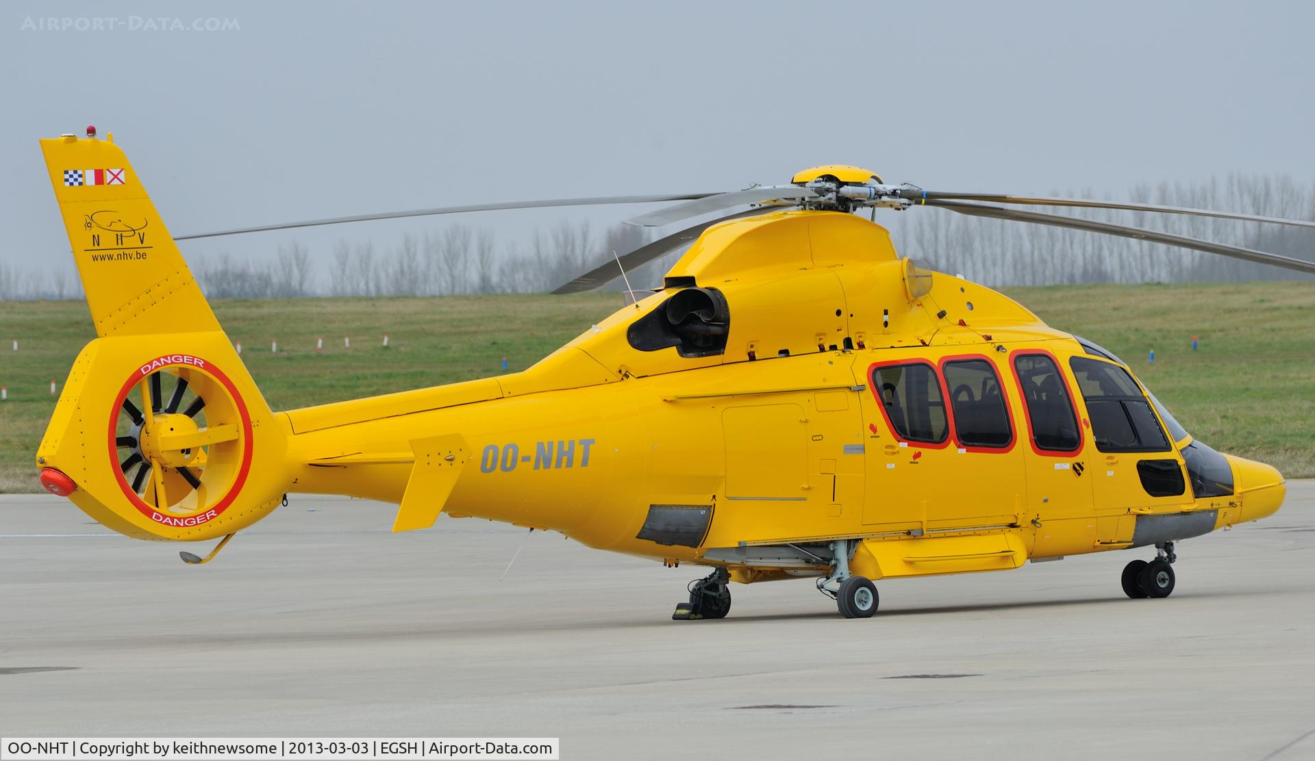 OO-NHT, 2006 Eurocopter EC-155B-1 C/N 6735, Yellow NHV movement.