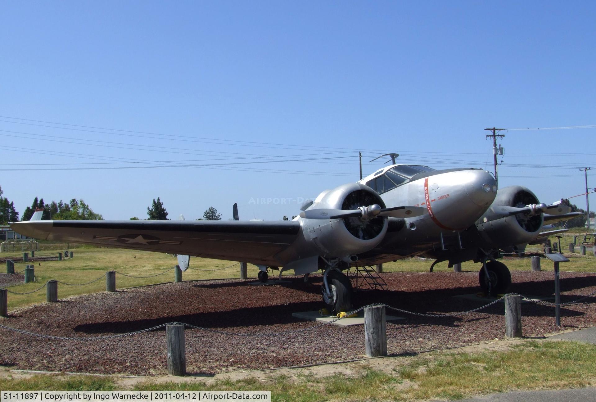 51-11897, 1951 Beech C-45G Expeditor C/N AF-454, Beechcraft C-45G Expeditor at the Castle Air Museum, Atwater CA