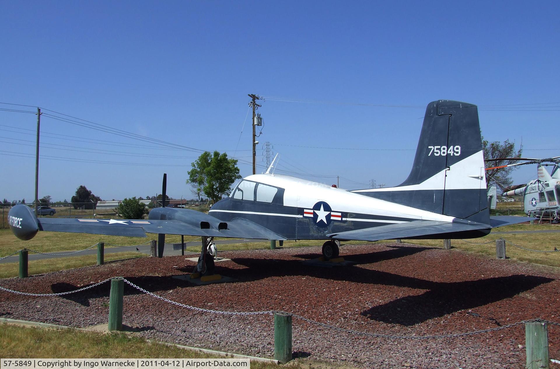 57-5849, 1957 Cessna U-3A Blue Canoe (310A) C/N 38004, Cessna L-27A / U-3A 'Blue Canoe' at the Castle Air Museum, Atwater CA