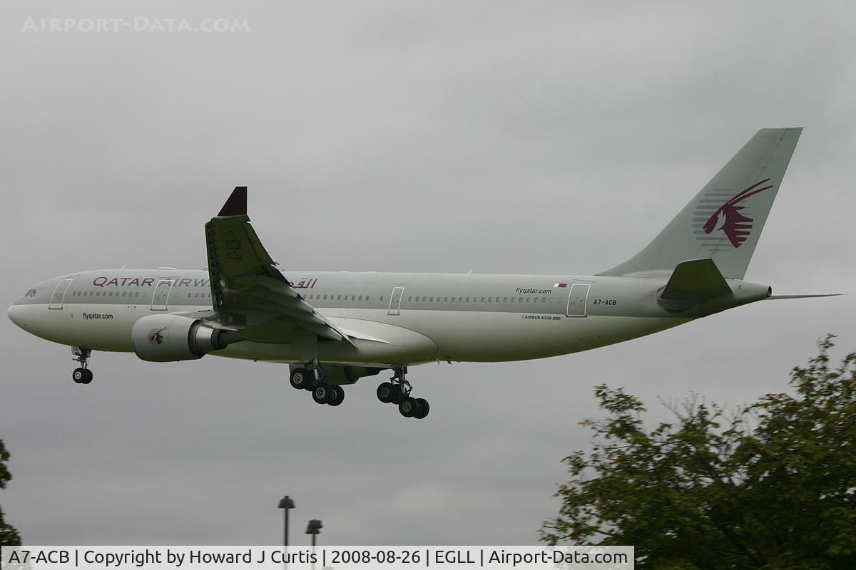 A7-ACB, 2002 Airbus A330-203 C/N 489, Qatar Airways