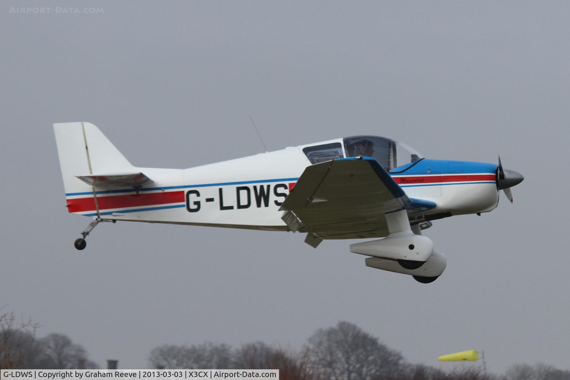 G-LDWS, 1964 SAN Jodel D-150 Mascaret C/N 48, About to land.