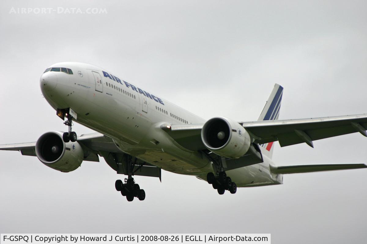 F-GSPQ, 2001 Boeing 777-228/ER C/N 28682, Air France
