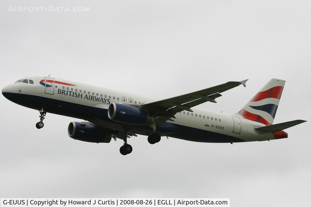 G-EUUS, 2007 Airbus A320-232 C/N 3301, British Airways