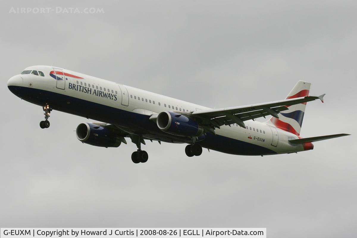 G-EUXM, 2007 Airbus A321-231 C/N 3290, British Airways