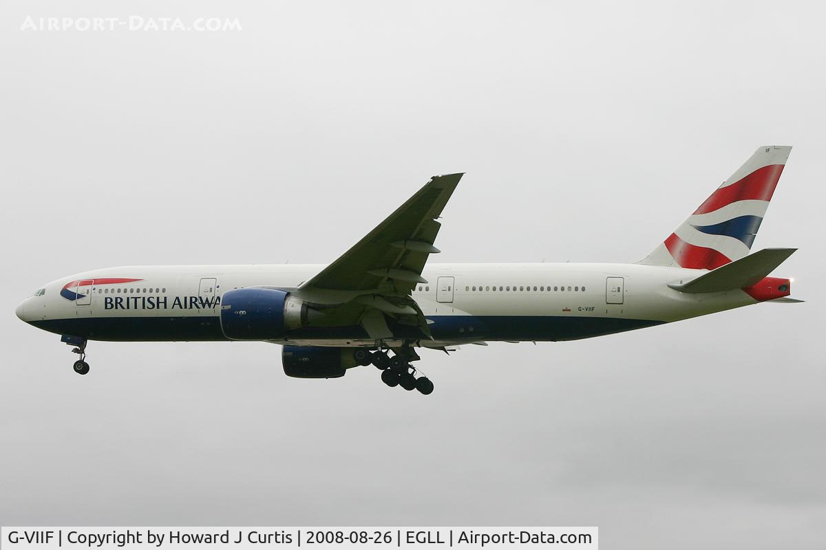G-VIIF, 1997 Boeing 777-236 C/N 27488, British Airways