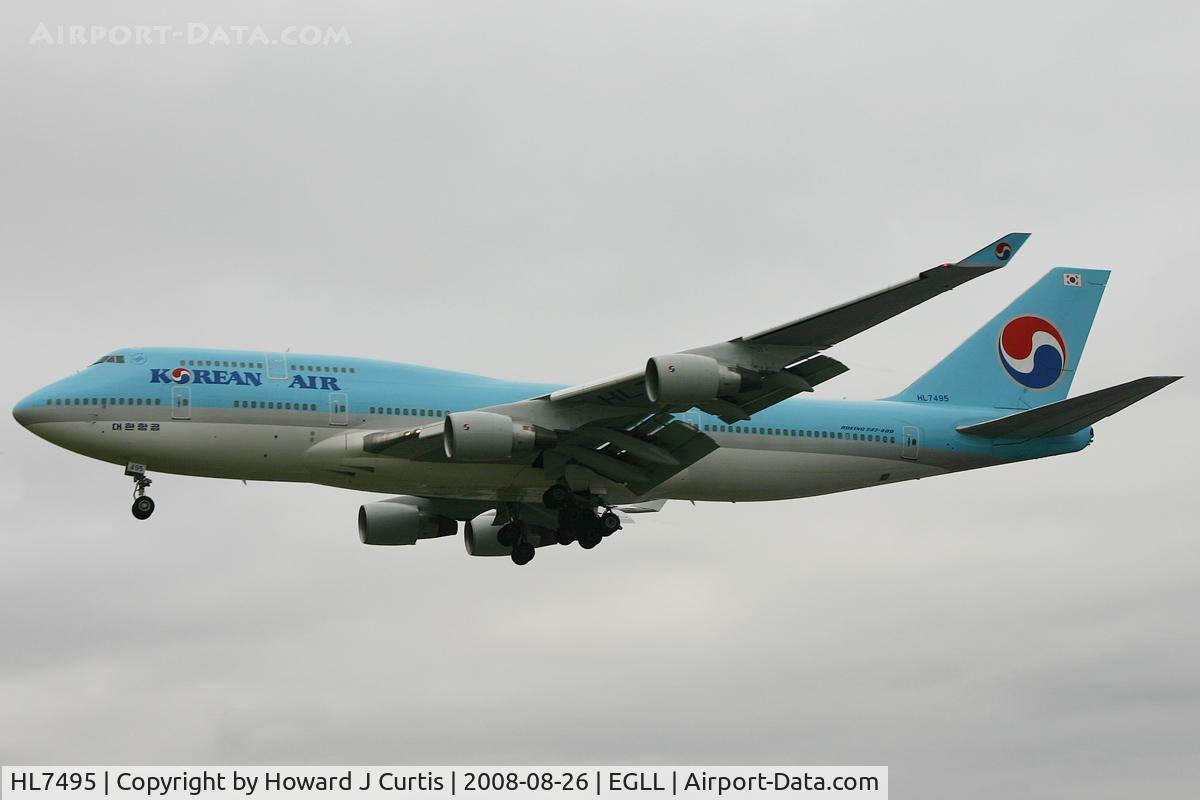 HL7495, Boeing 747-4B5 C/N 28096, Korean Air