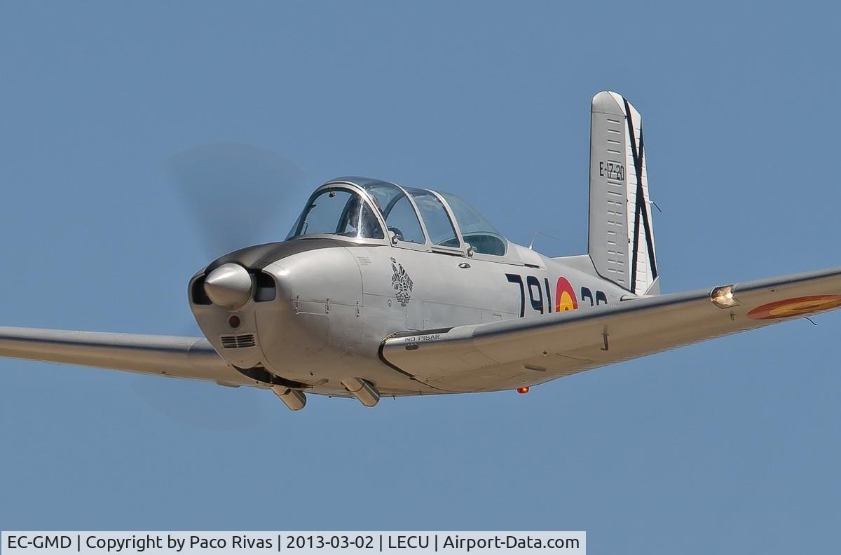 EC-GMD, Beech T-34A (A45) Mentor C/N X-100, T34 Mentor de la Fundación Infante de Orleans
Exhibiciones todos los primeros domingos de mes excepto enero y agosto en el aeródromo de Cuatro Vientos (Madrid)
Air Show every month in Madrid
Visit us www.fio.es
Follow us in Facebook